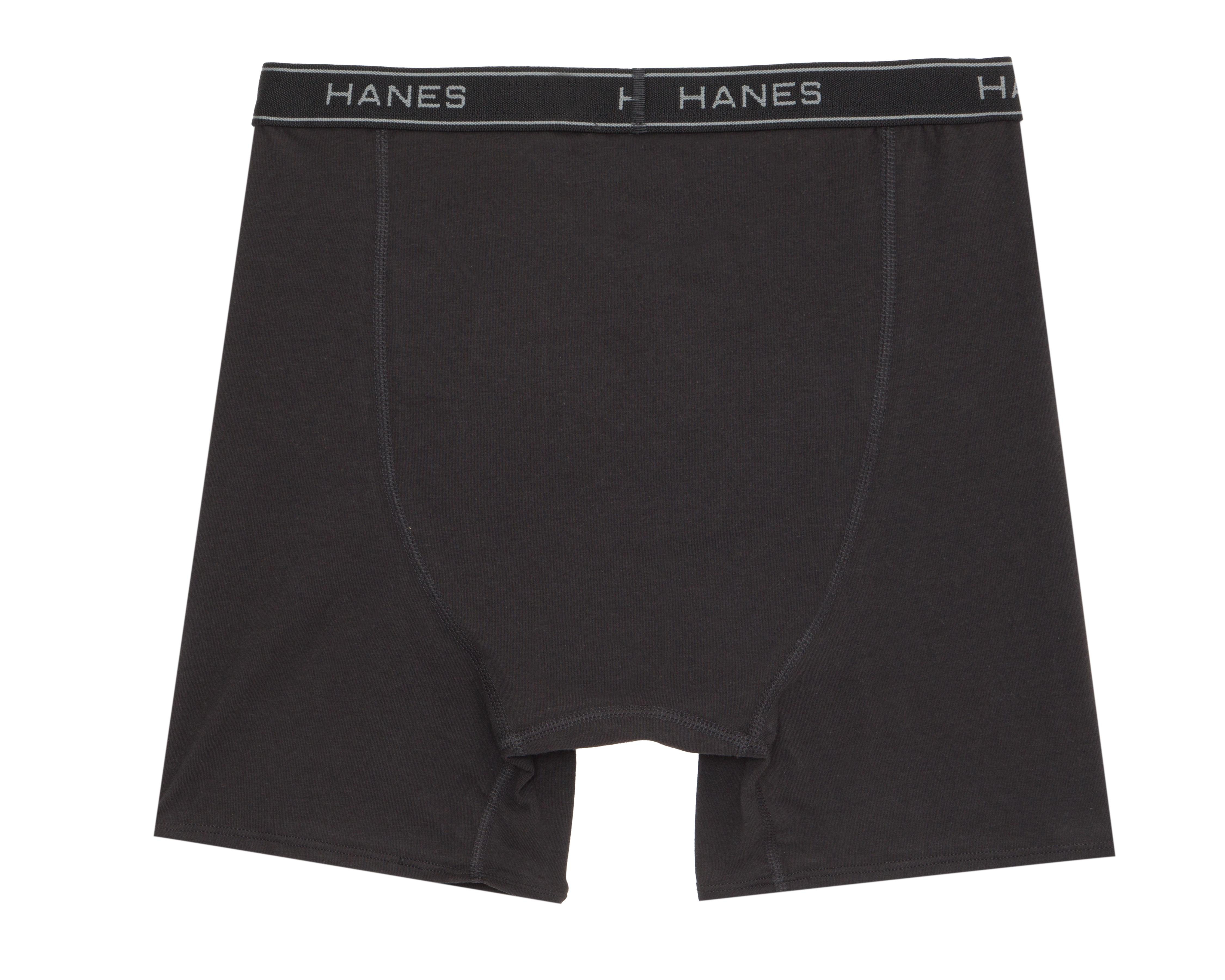 Foto 2 | Bóxer Largo Hanes Negro para Hombre