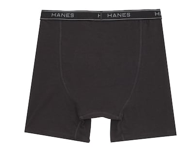 Foto 2 | Bóxer Largo Hanes Negro para Hombre