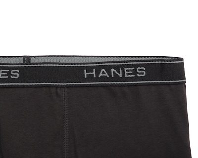 Foto 3 | Bóxer Largo Hanes Negro para Hombre
