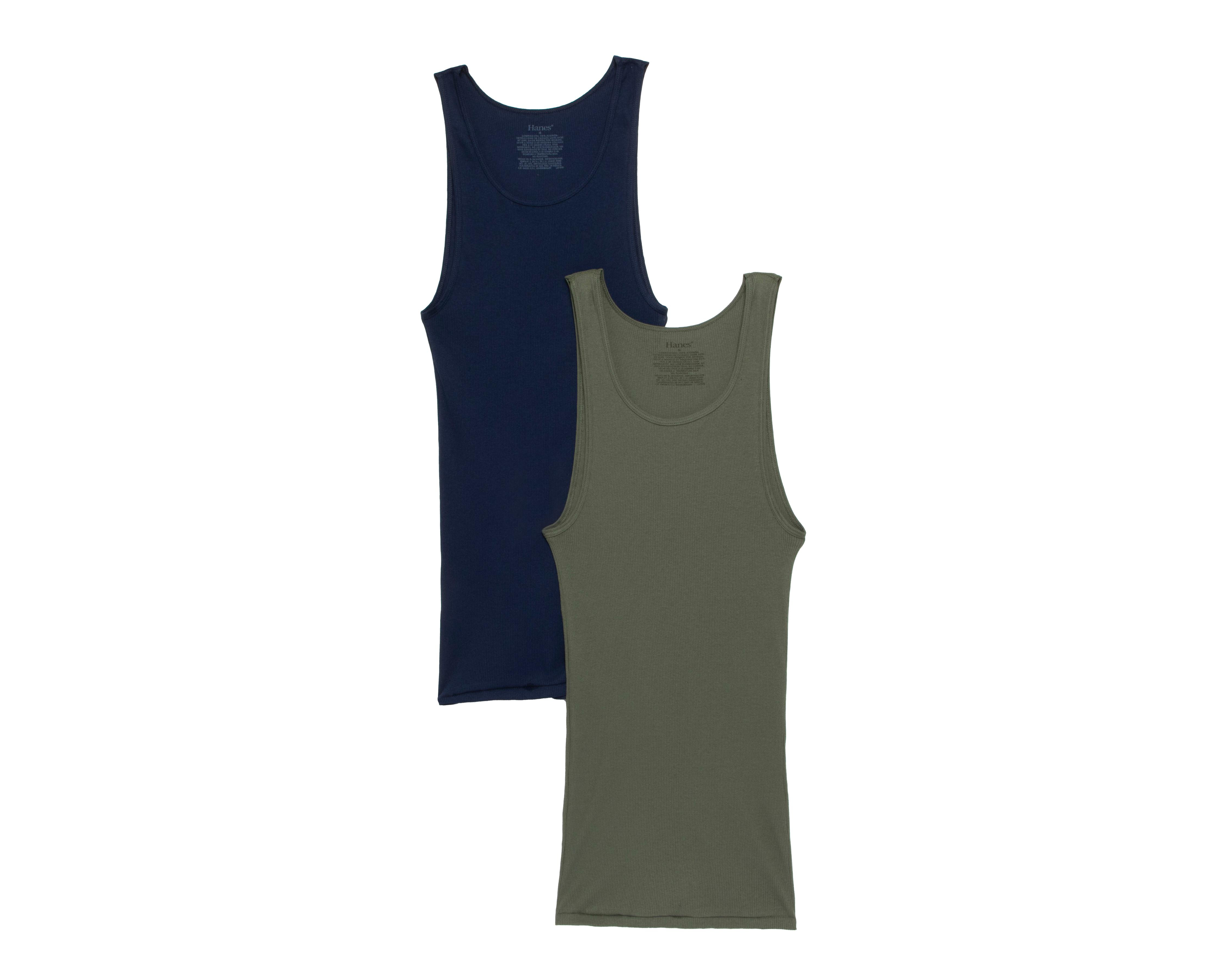 Foto 2 pulgar | Camiseta Interior de Algodón Hanes para Hombre 2 Piezas
