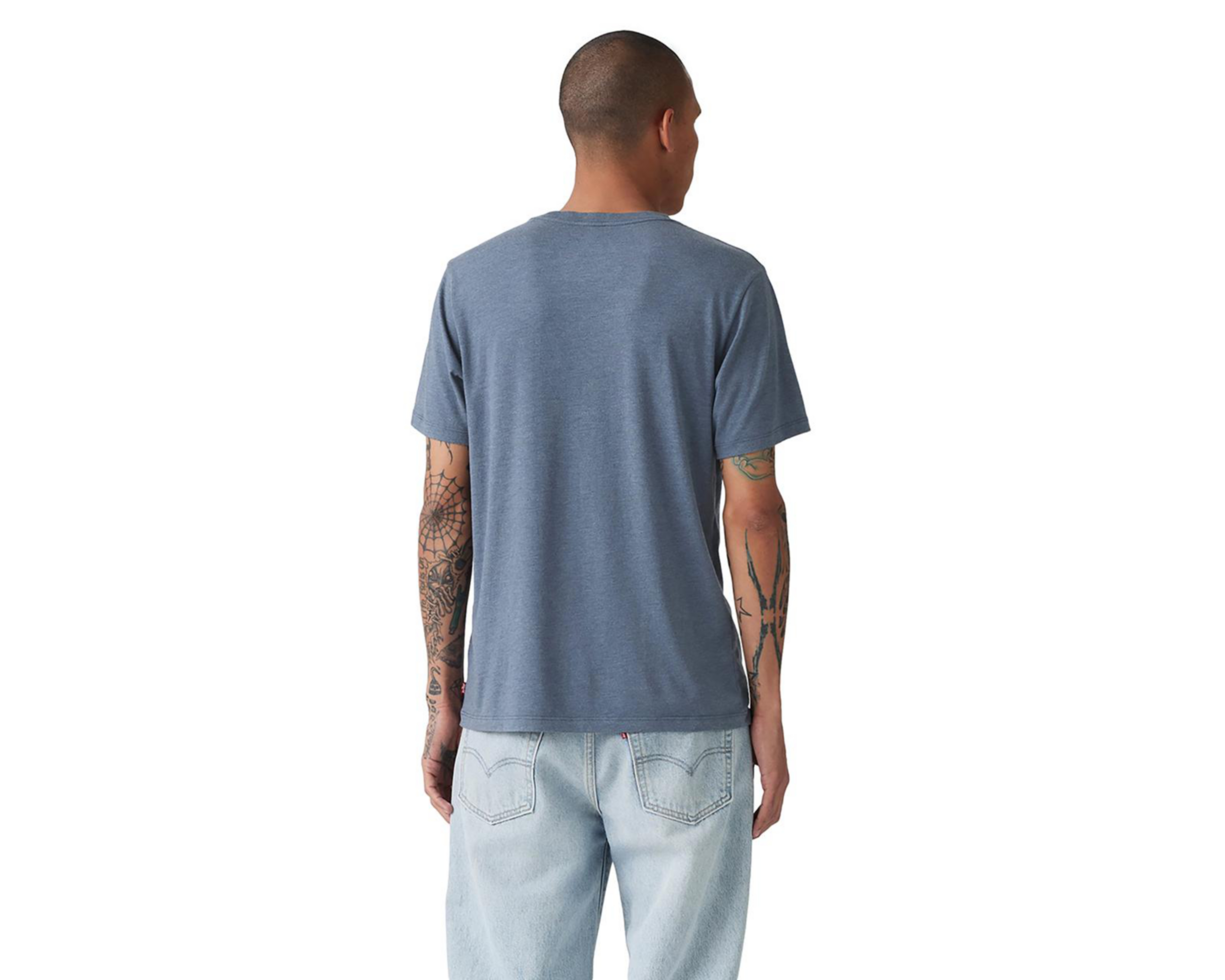 Foto 2 | Playera Levi's Azul Cuello Redondo para Hombre