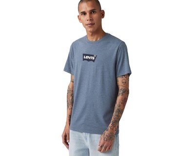 Foto 3 | Playera Levi's Azul Cuello Redondo para Hombre