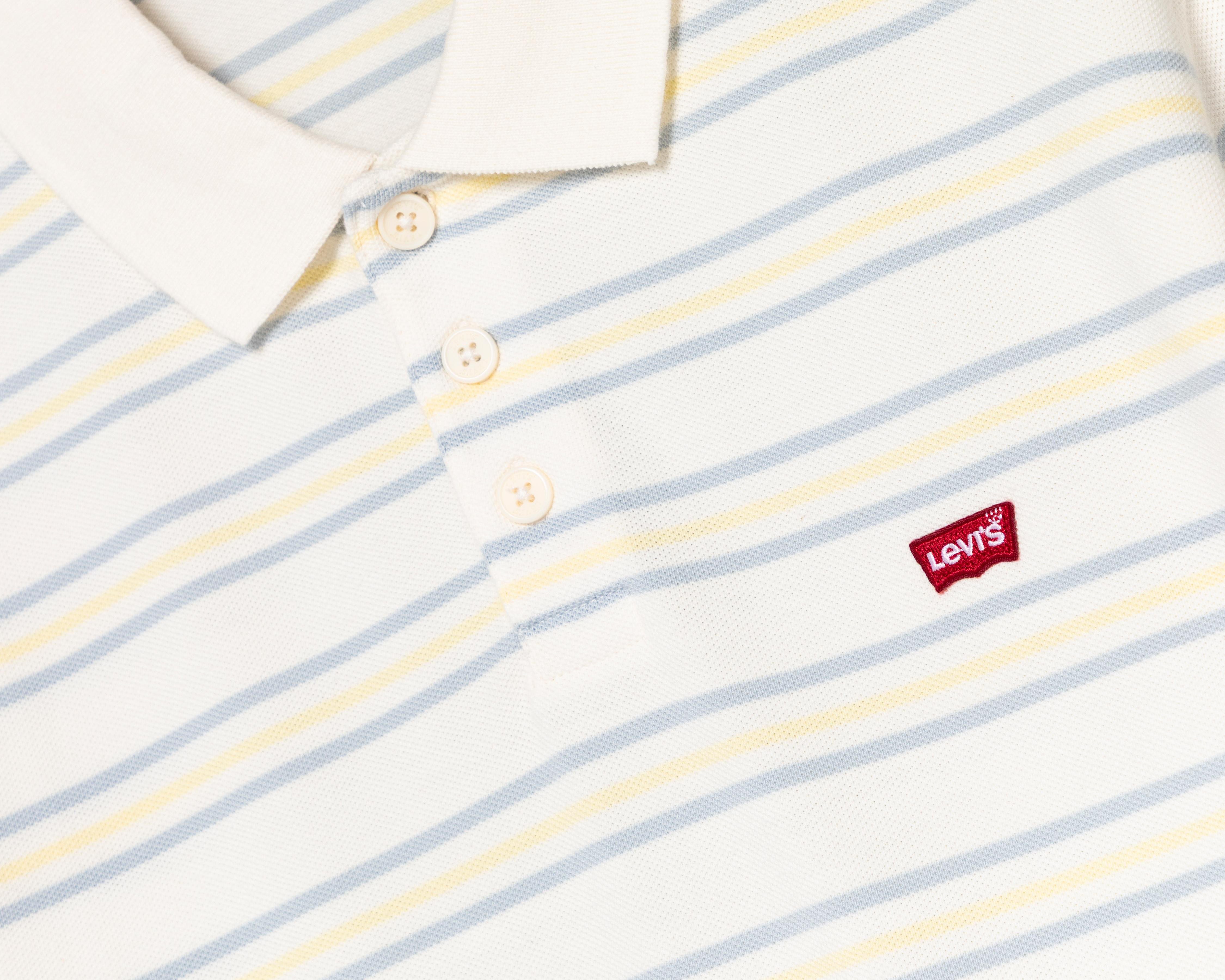 Foto 4 pulgar | Playera Polo Levi's Blanca para Hombre