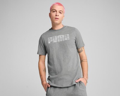Foto 3 | Playera Cuello Redondo Puma Mass Merchants Gris para Hombre