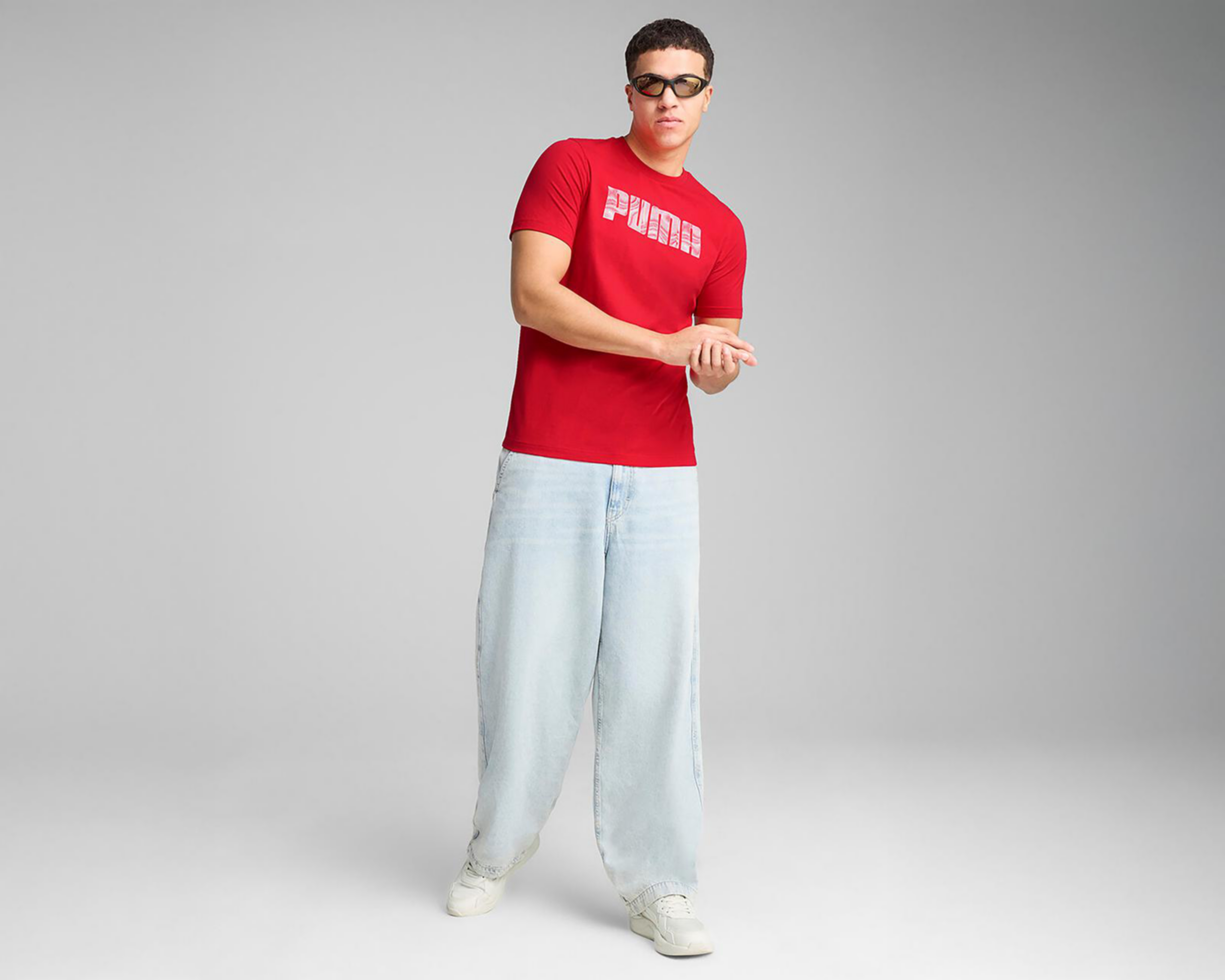 Foto 6 pulgar | Playera Deportiva Puma Mass Merchants Tee para Hombre