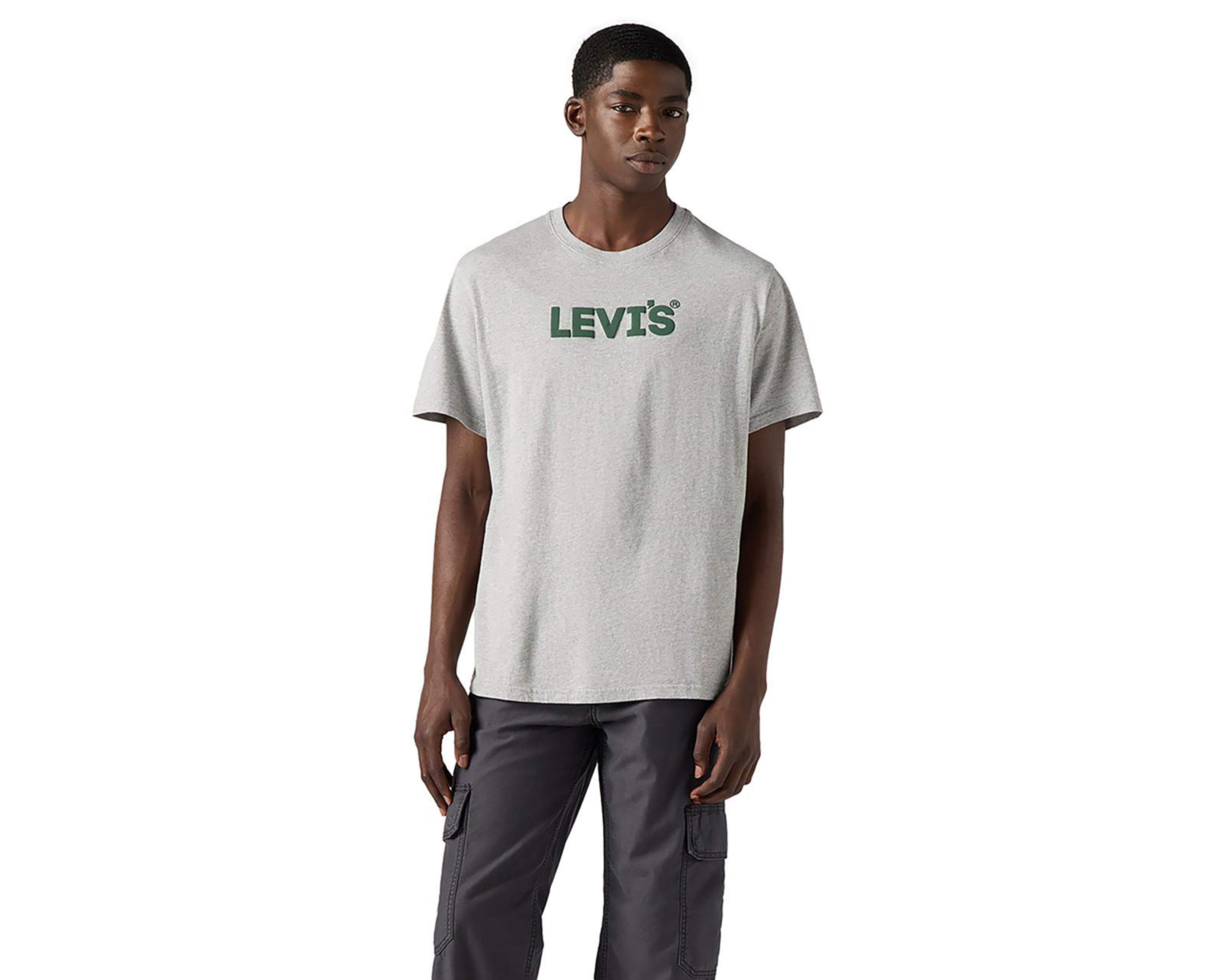 Playera de Cuello Redondo Gris Levi's para Hombre
