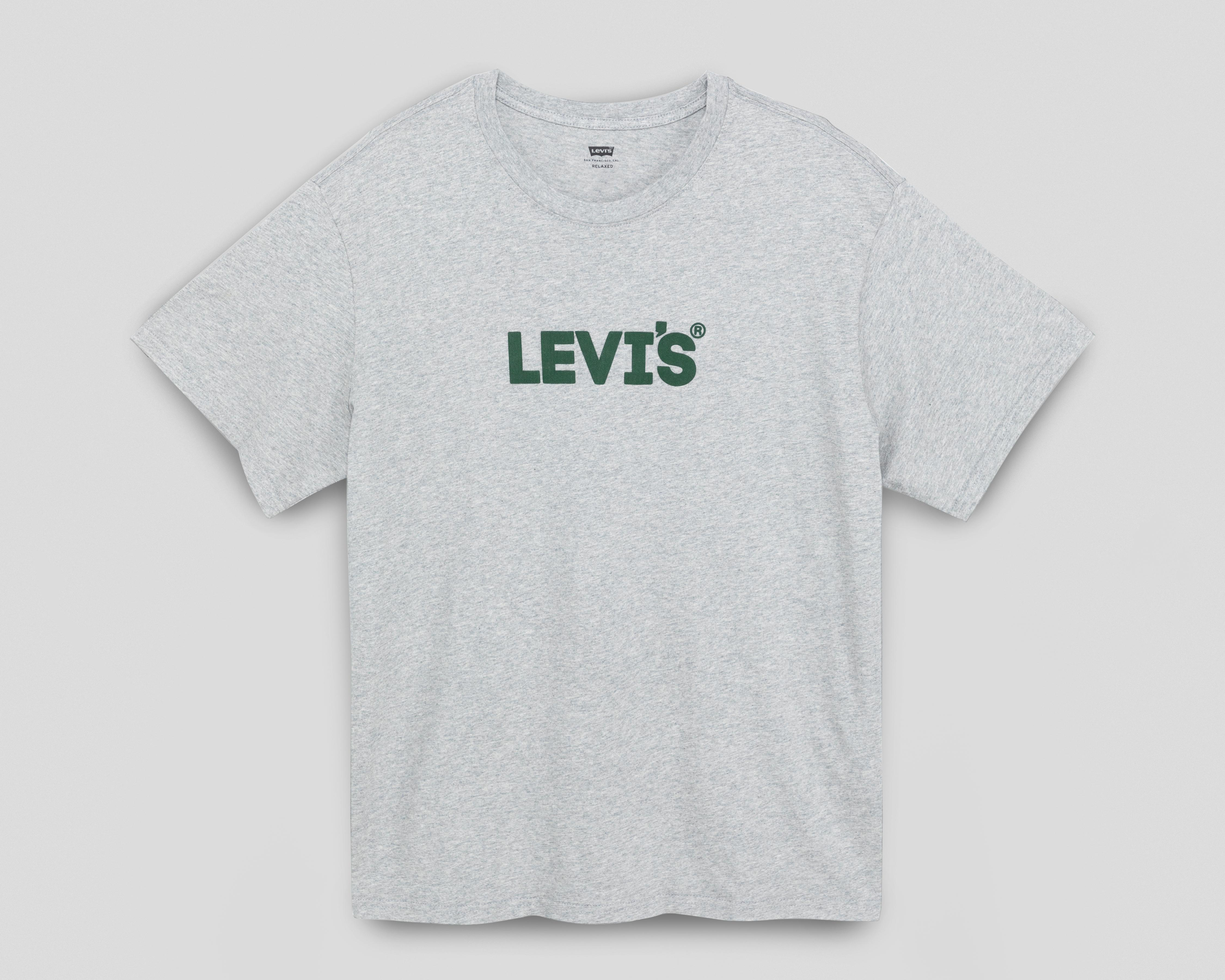 Foto 4 pulgar | Playera de Cuello Redondo Gris Levi's para Hombre