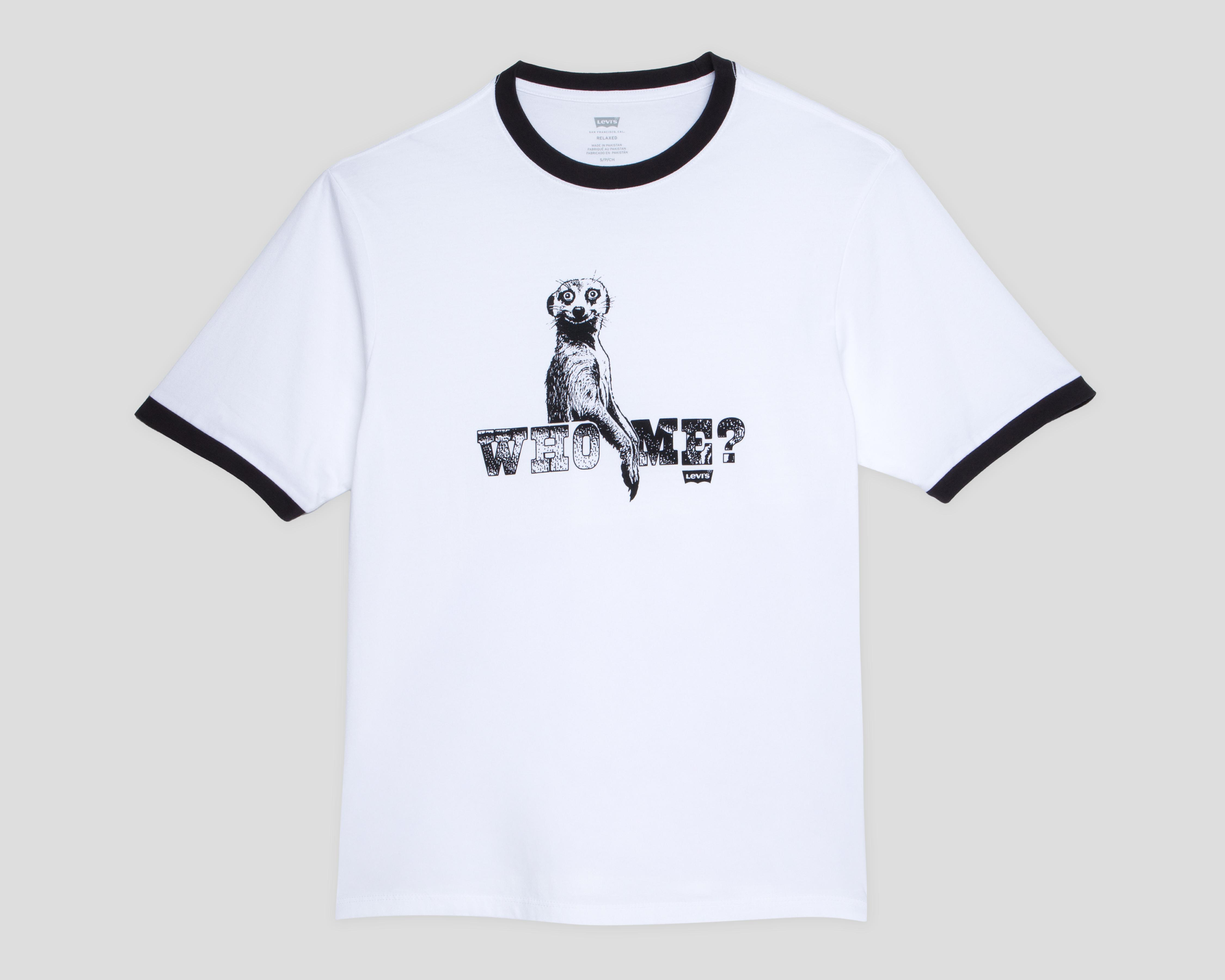 Foto 1 | Playera de Cuello Redondo Blanca Levi's para Hombre