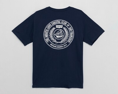 Foto 8 | Playera de Cuello Redondo Azul Marino Levi's para Hombre