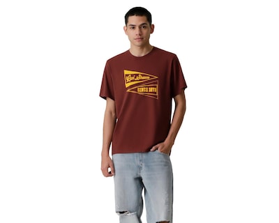 Foto 1 | Playera Levi's Vino Cuello Redondo para Hombre