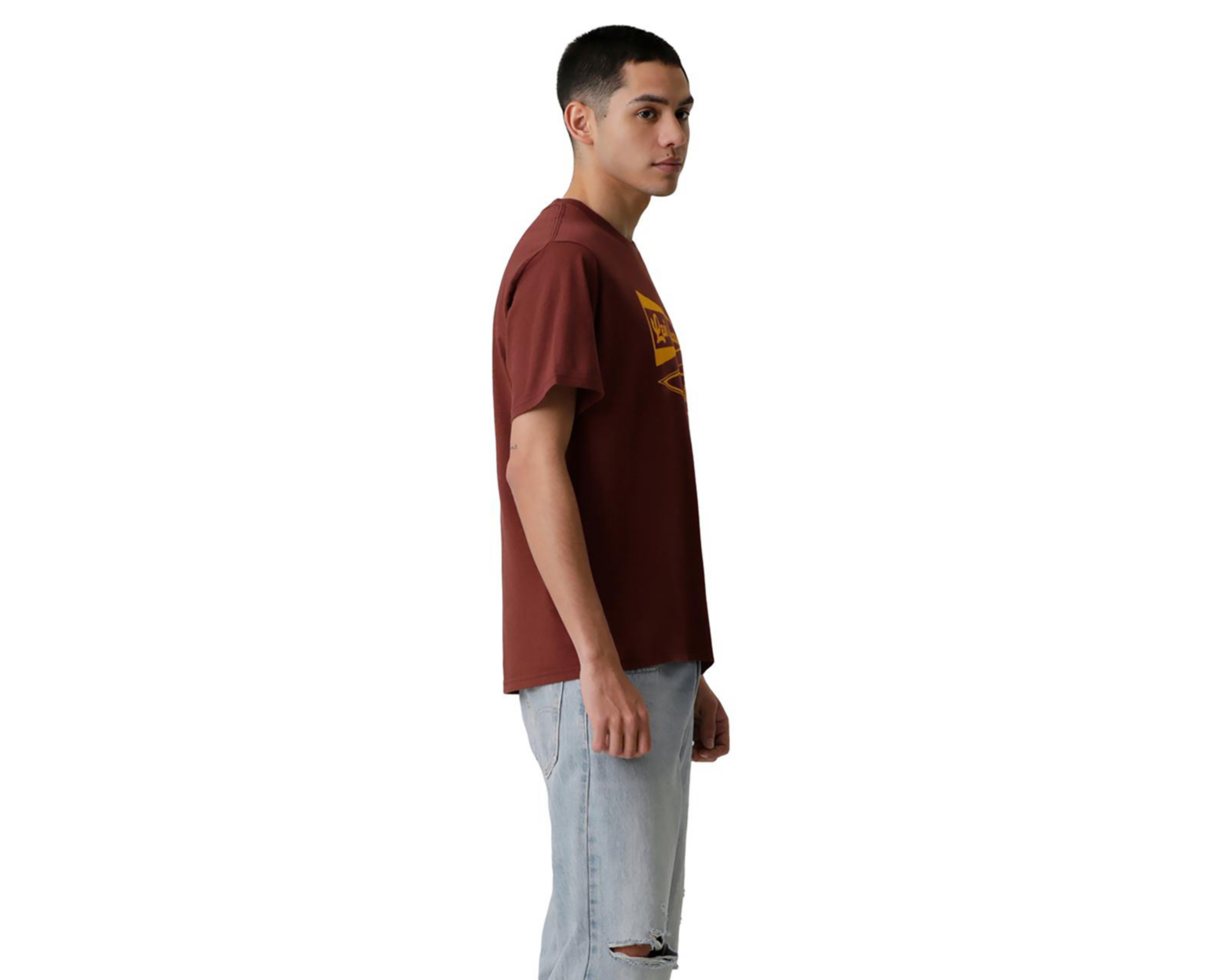 Foto 3 pulgar | Playera Levi's Vino Cuello Redondo para Hombre