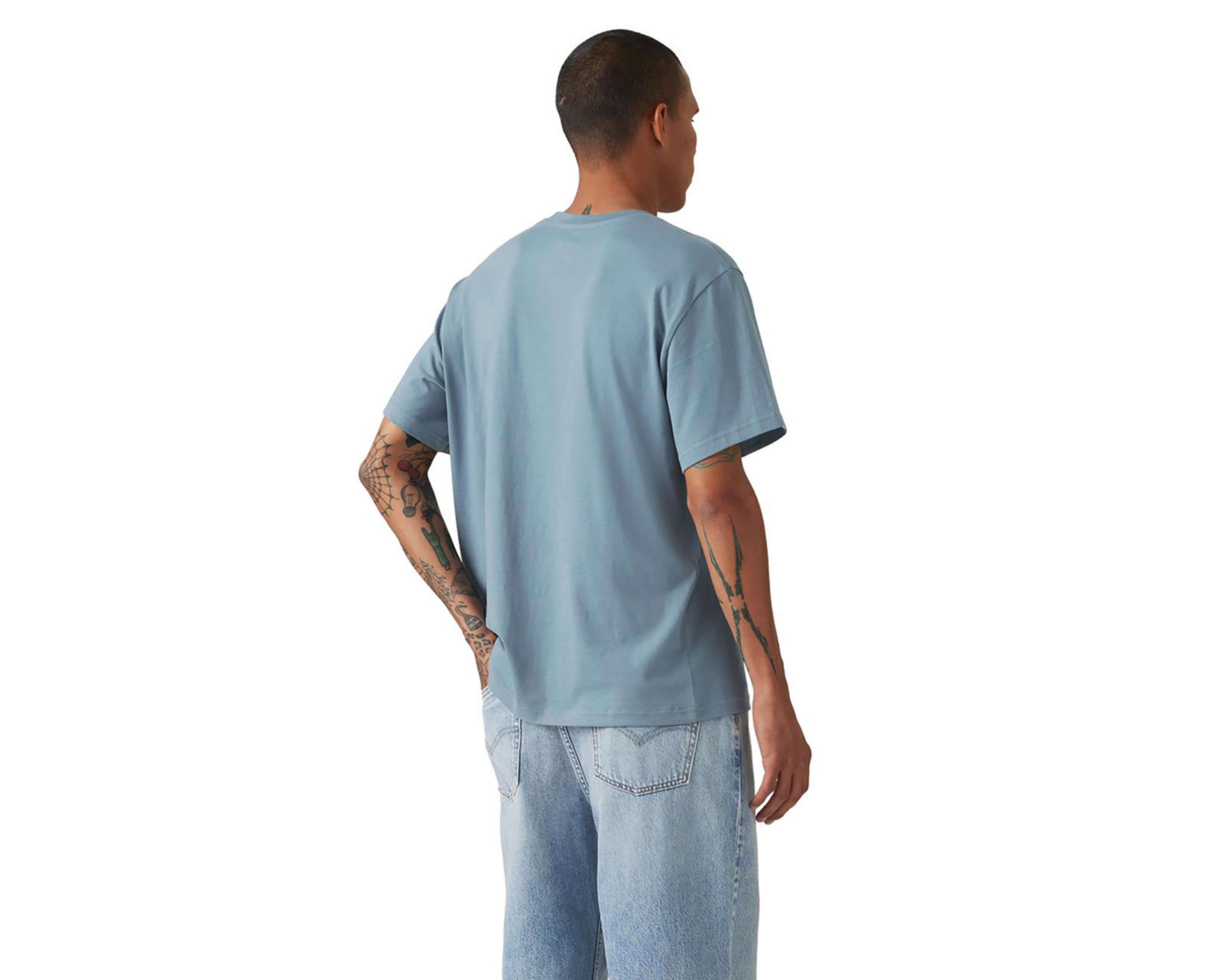 Foto 2 | Playera Levi's Azul Cuello Redondo para Hombre