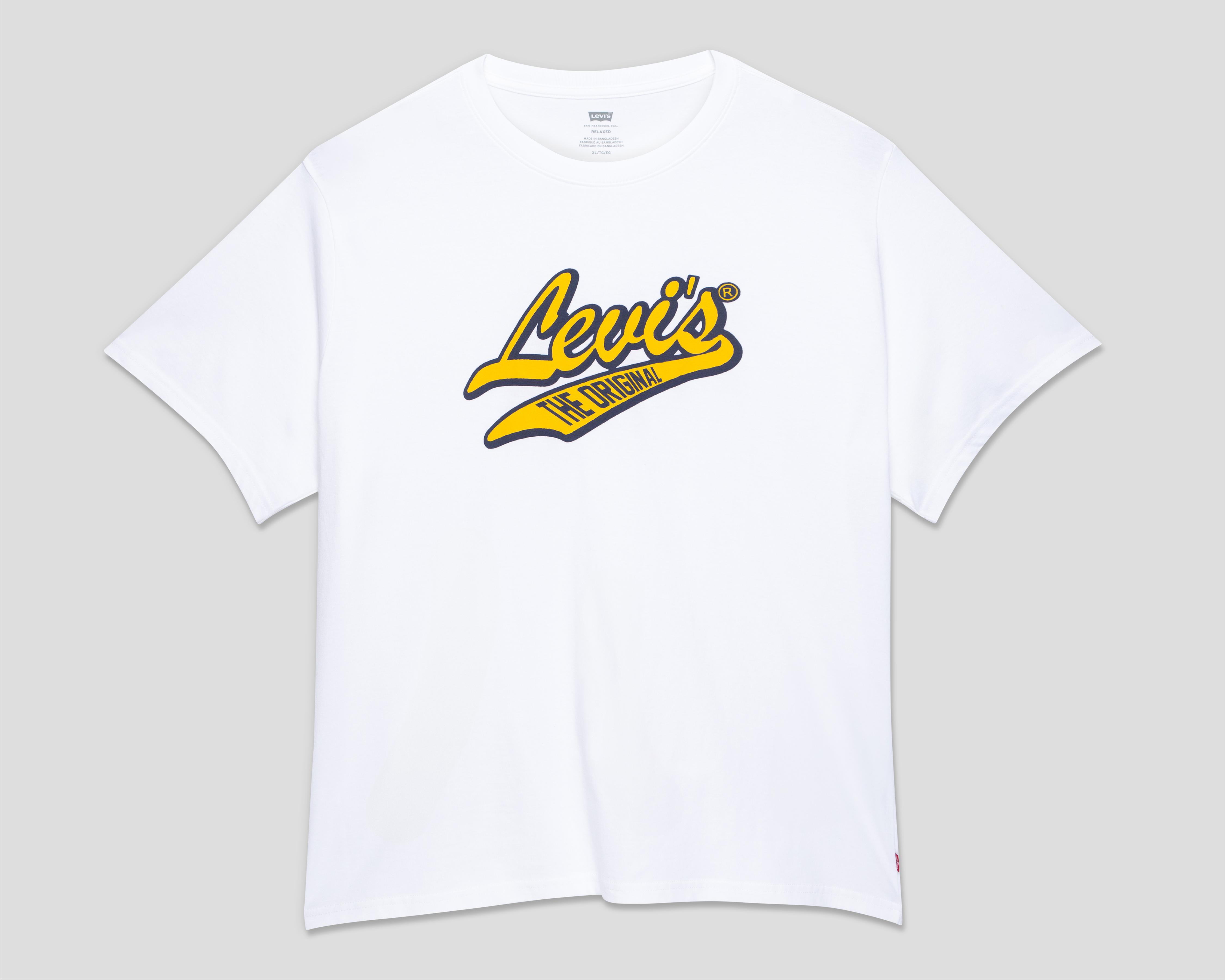 Foto 1 | Playera de Cuello Redondo Blanca Levi's para Hombre
