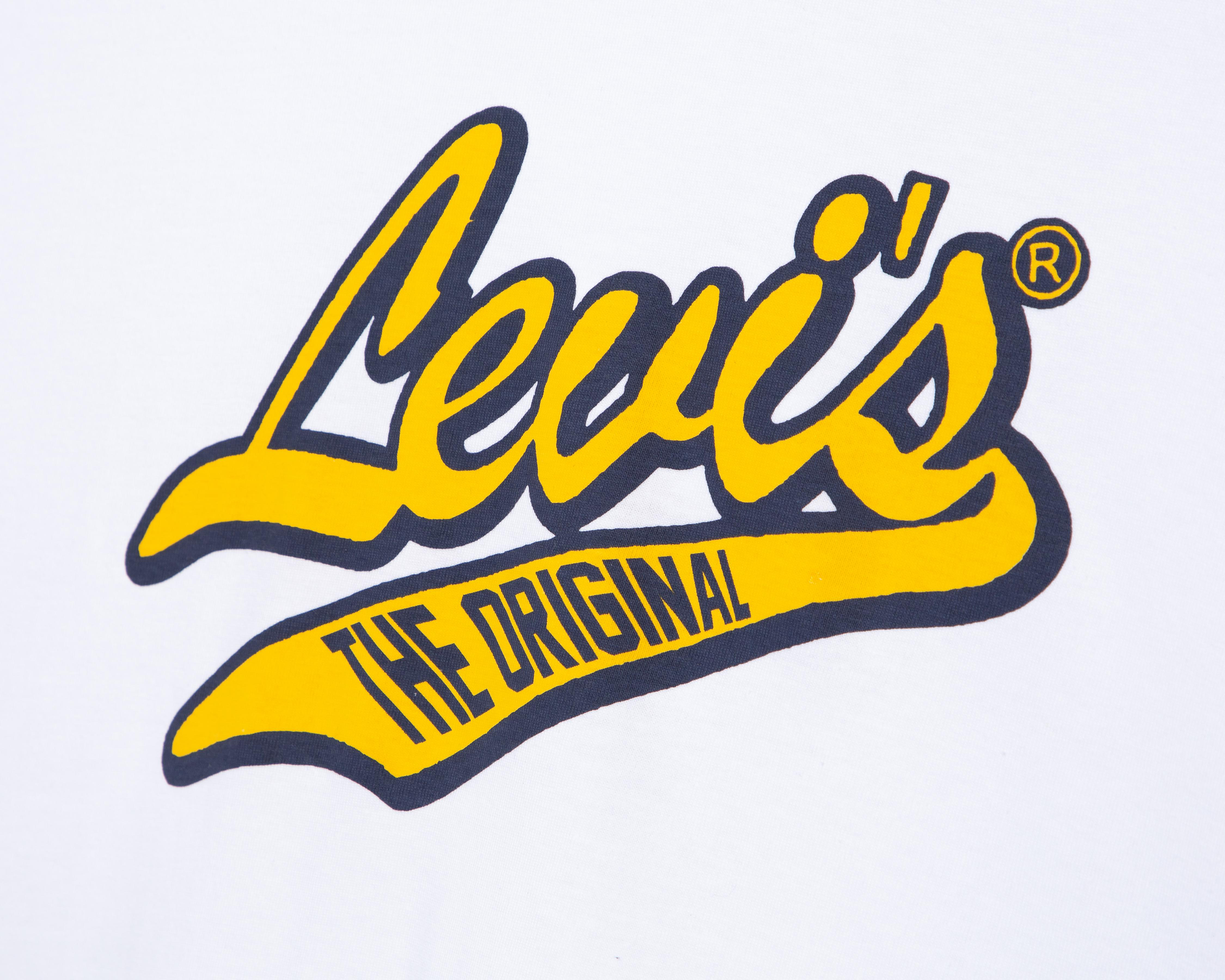 Foto 4 pulgar | Playera de Cuello Redondo Blanca Levi's para Hombre