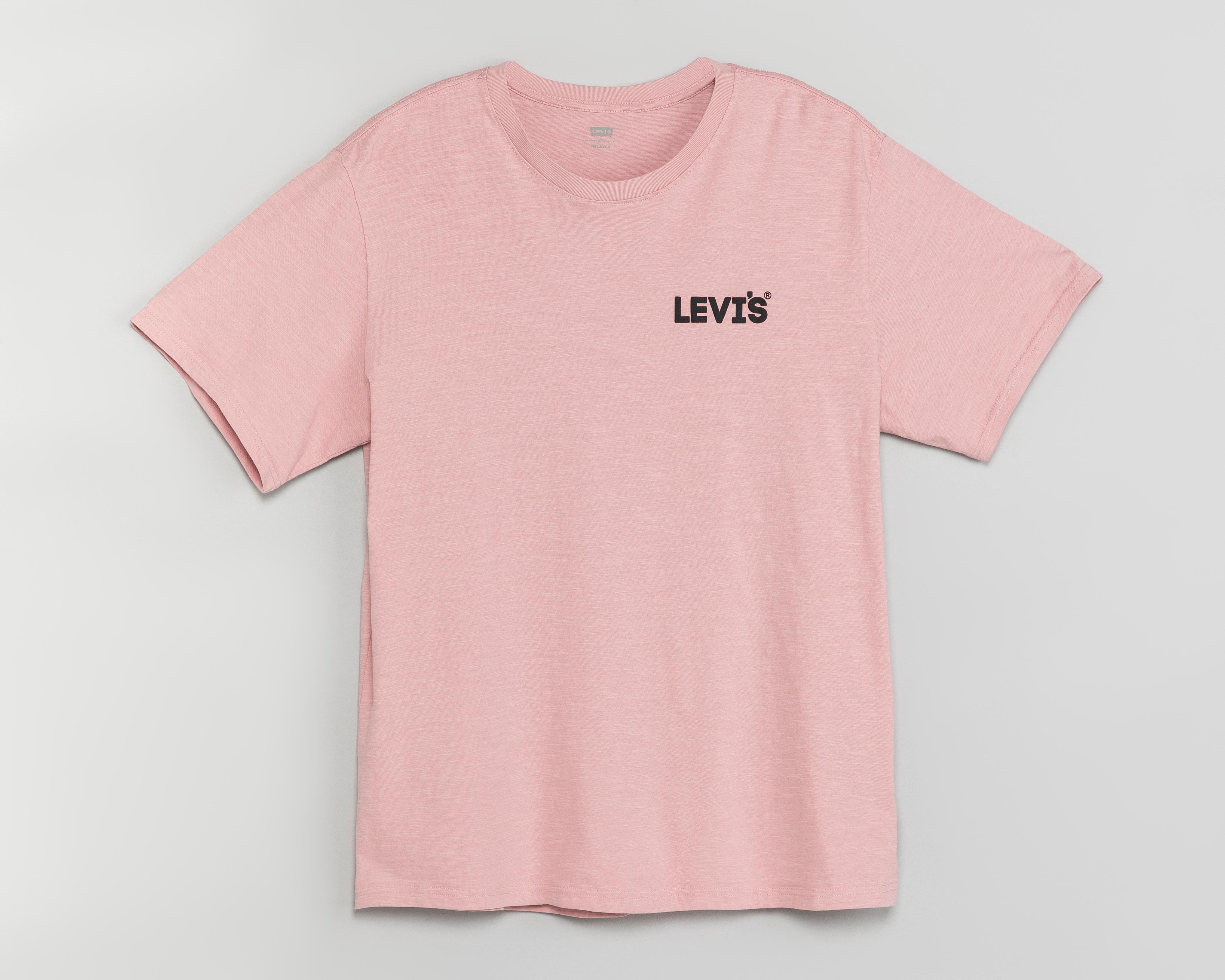 Playera de Cuello Redondo Rosa Levi's para Hombre