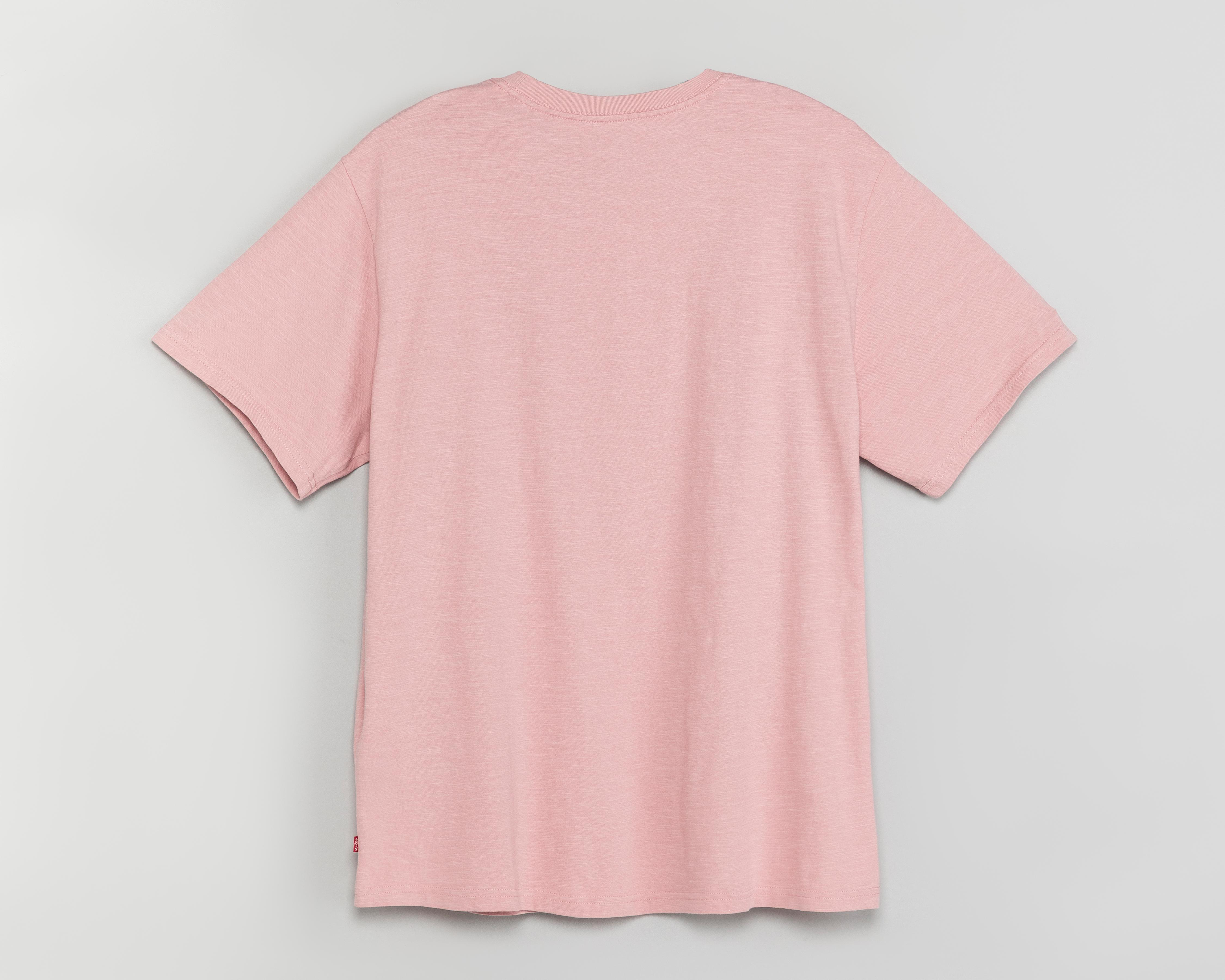Foto 3 pulgar | Playera de Cuello Redondo Rosa Levi's para Hombre