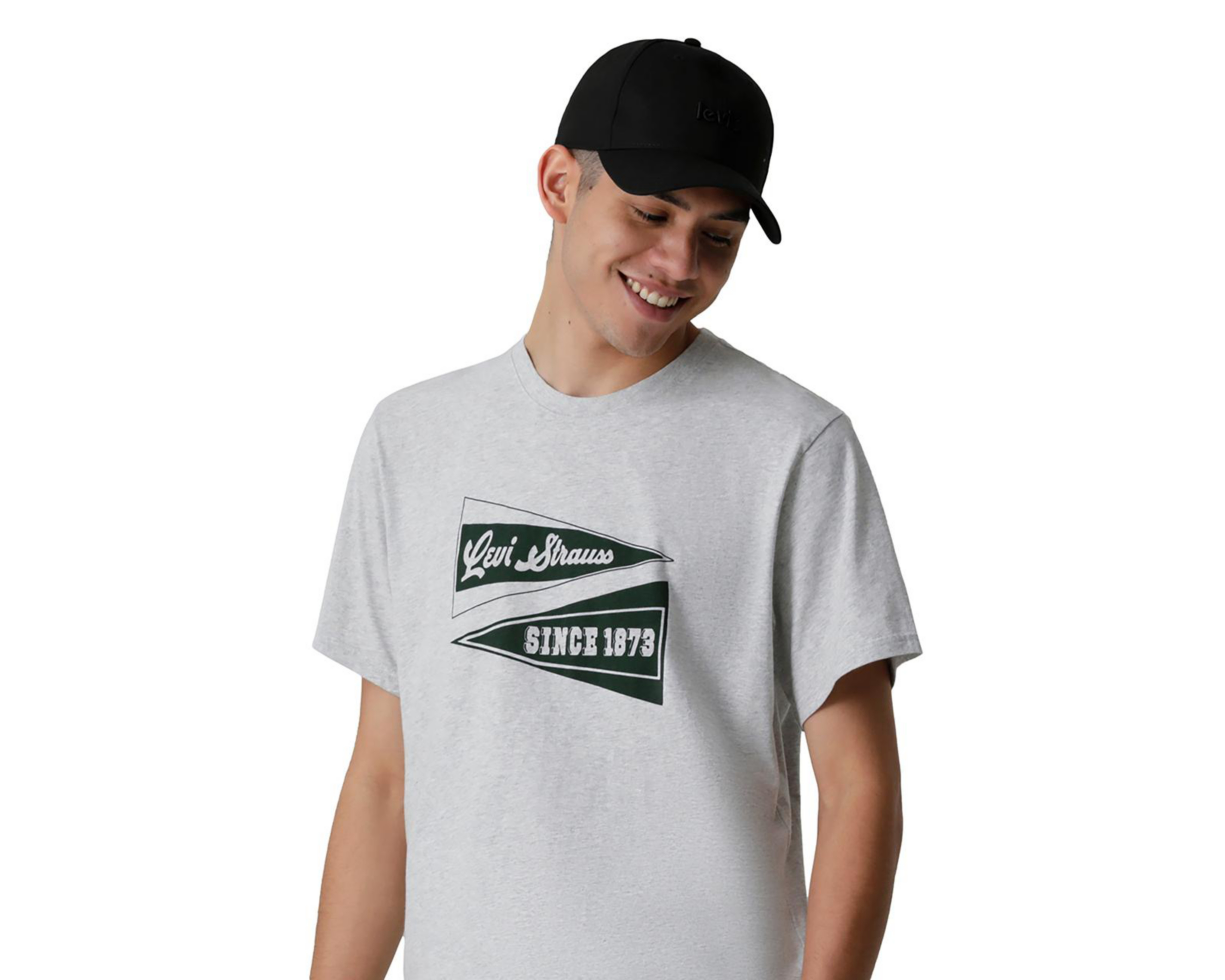 Foto 5 | Playera Levi's Gris Cuello Redondo para Hombre