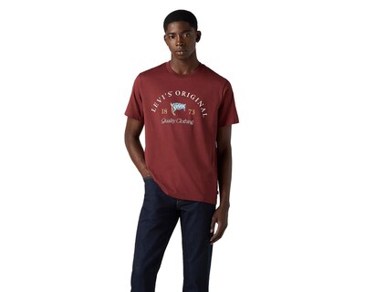 Foto 1 | Playera Levi's Vino Cuello Redondo para Hombre