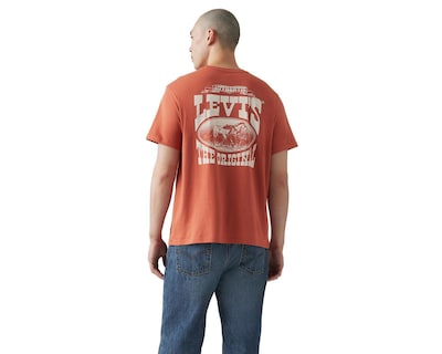 Foto 2 | Playera Levi's Anaranjada Cuello Redondo para Hombre