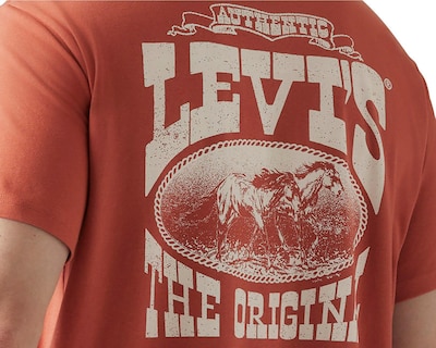 Foto 4 | Playera Levi's Anaranjada Cuello Redondo para Hombre