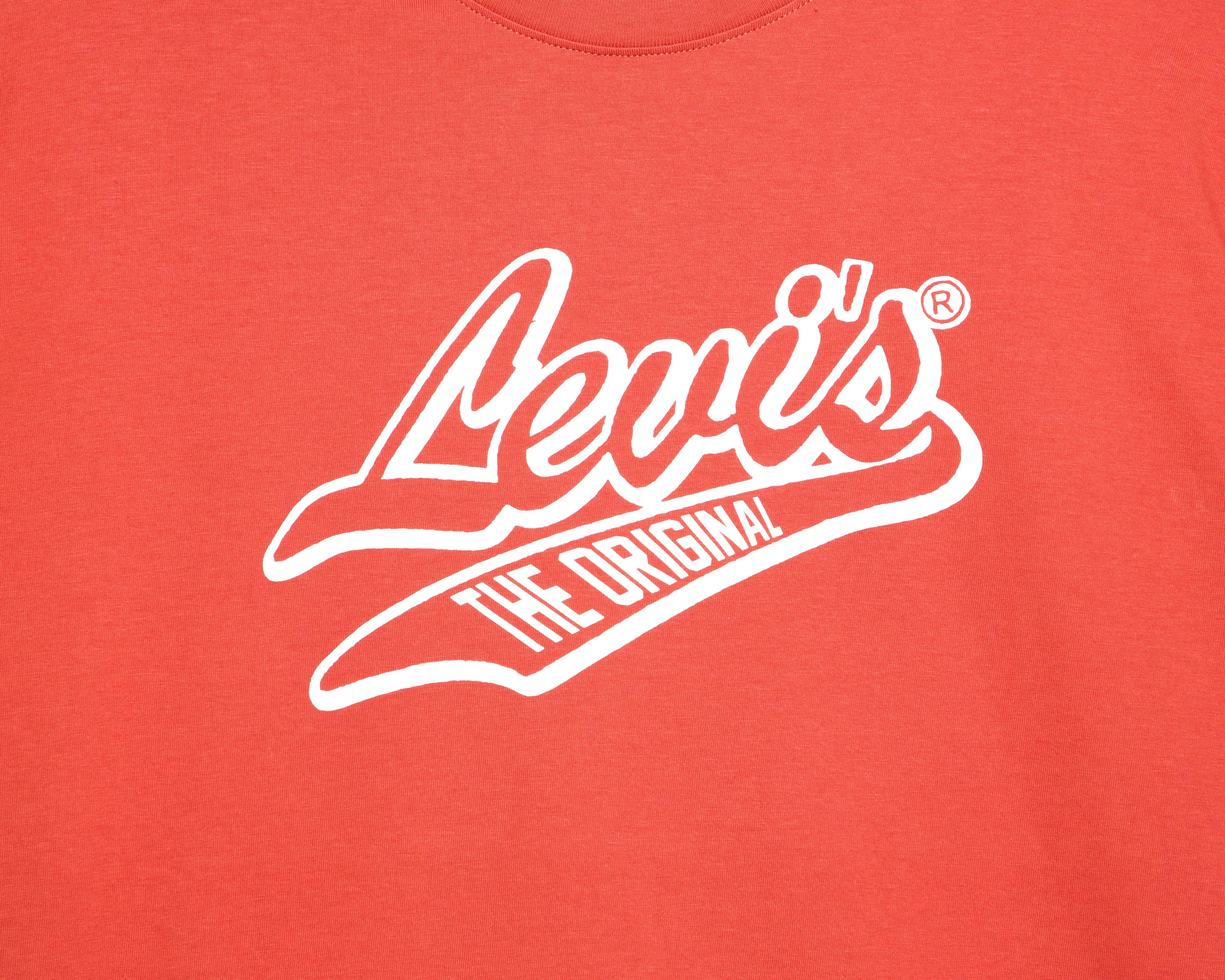 Foto 3 | Playera de Cuello Redondo Anaranjada Levi's para Hombre