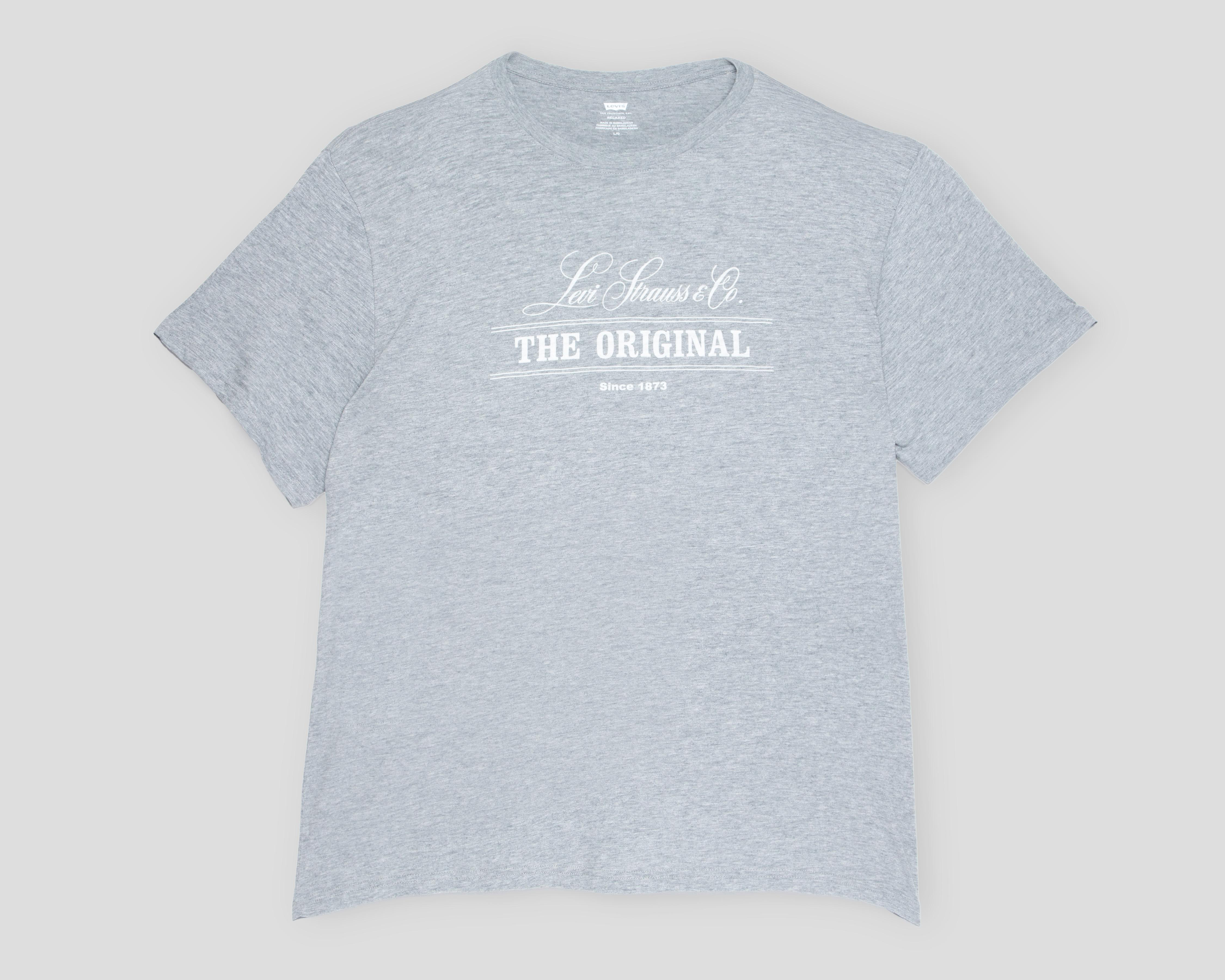 Foto 1 | Playera de Cuello Redondo Gris Levi's para Hombre