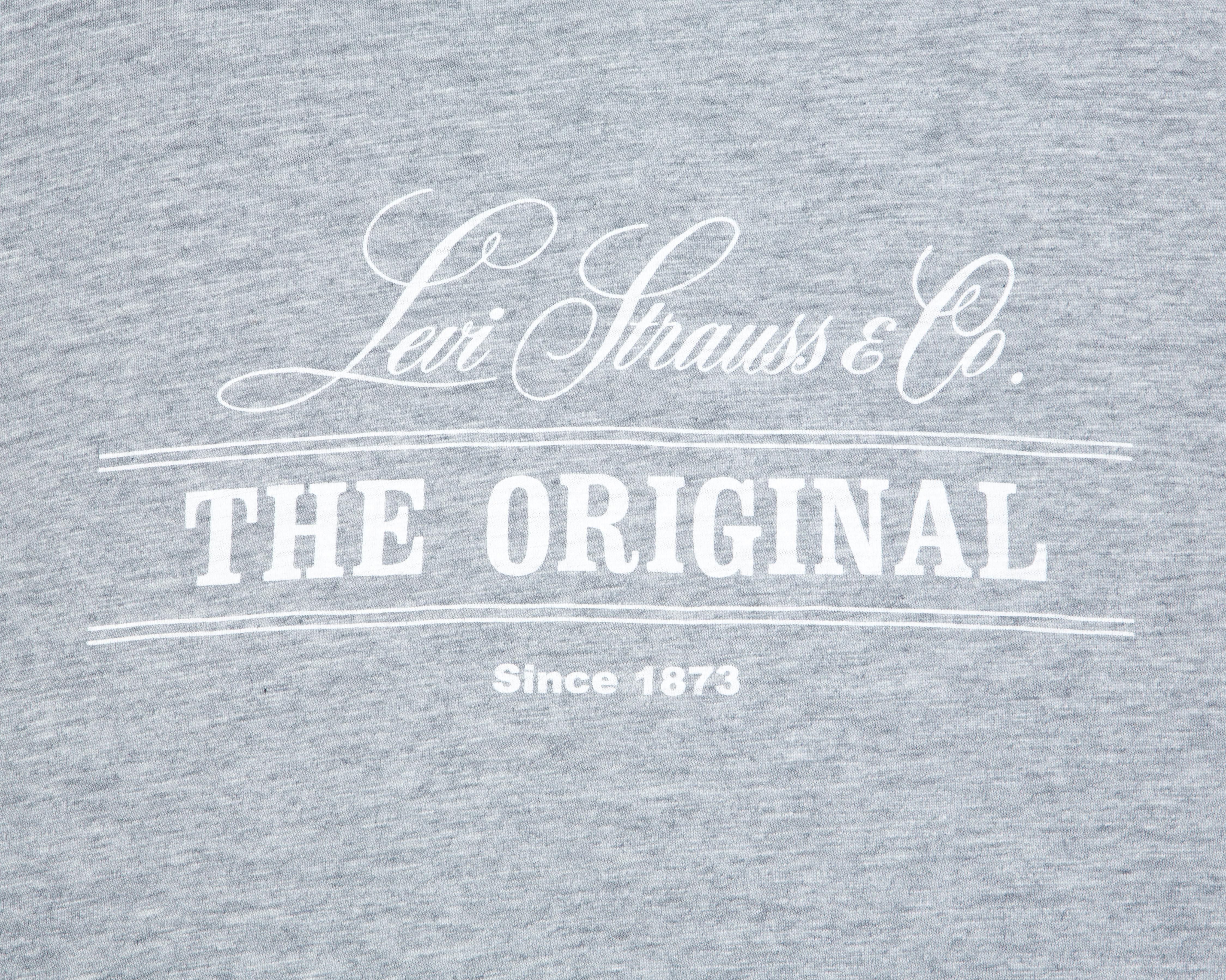 Foto 3 | Playera de Cuello Redondo Gris Levi's para Hombre