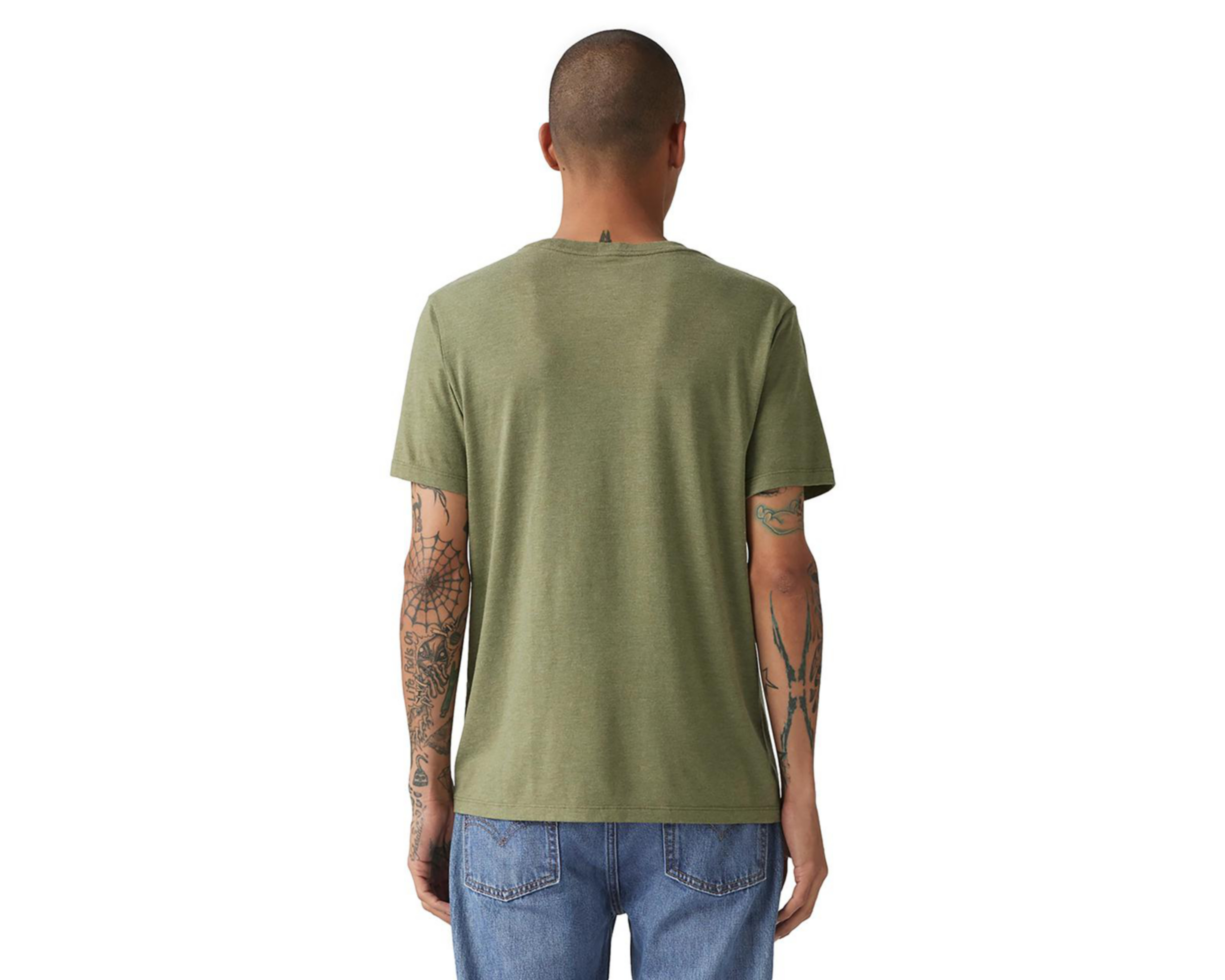 Foto 3 pulgar | Playera Levi's Verde Cuello Redondo para Hombre