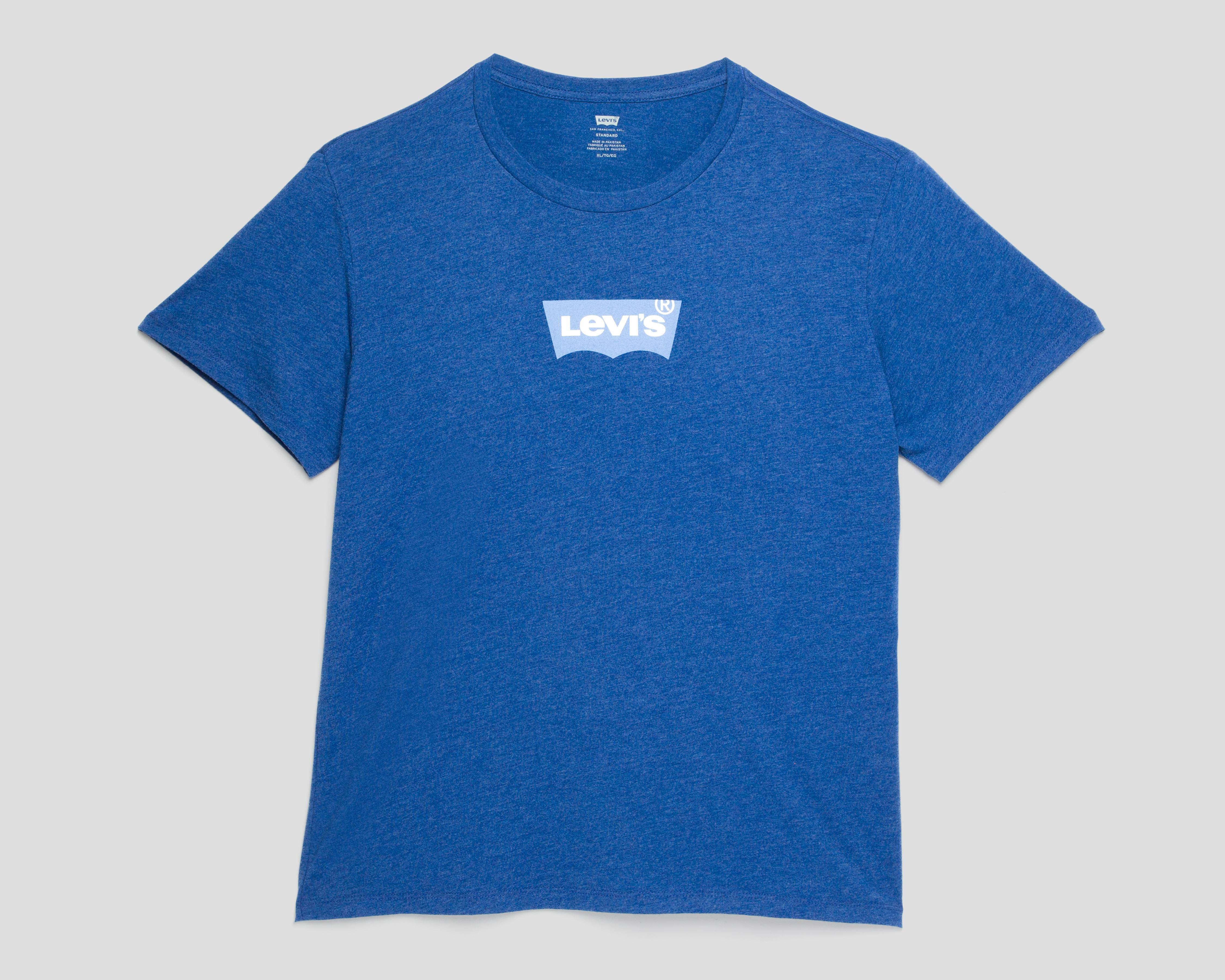 Playera de Cuello Redondo Azul Levi's para Hombre