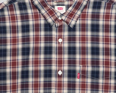 Foto 3 | Camisa Casual de Algodón Levi's Regular a Cuadros para Hombre