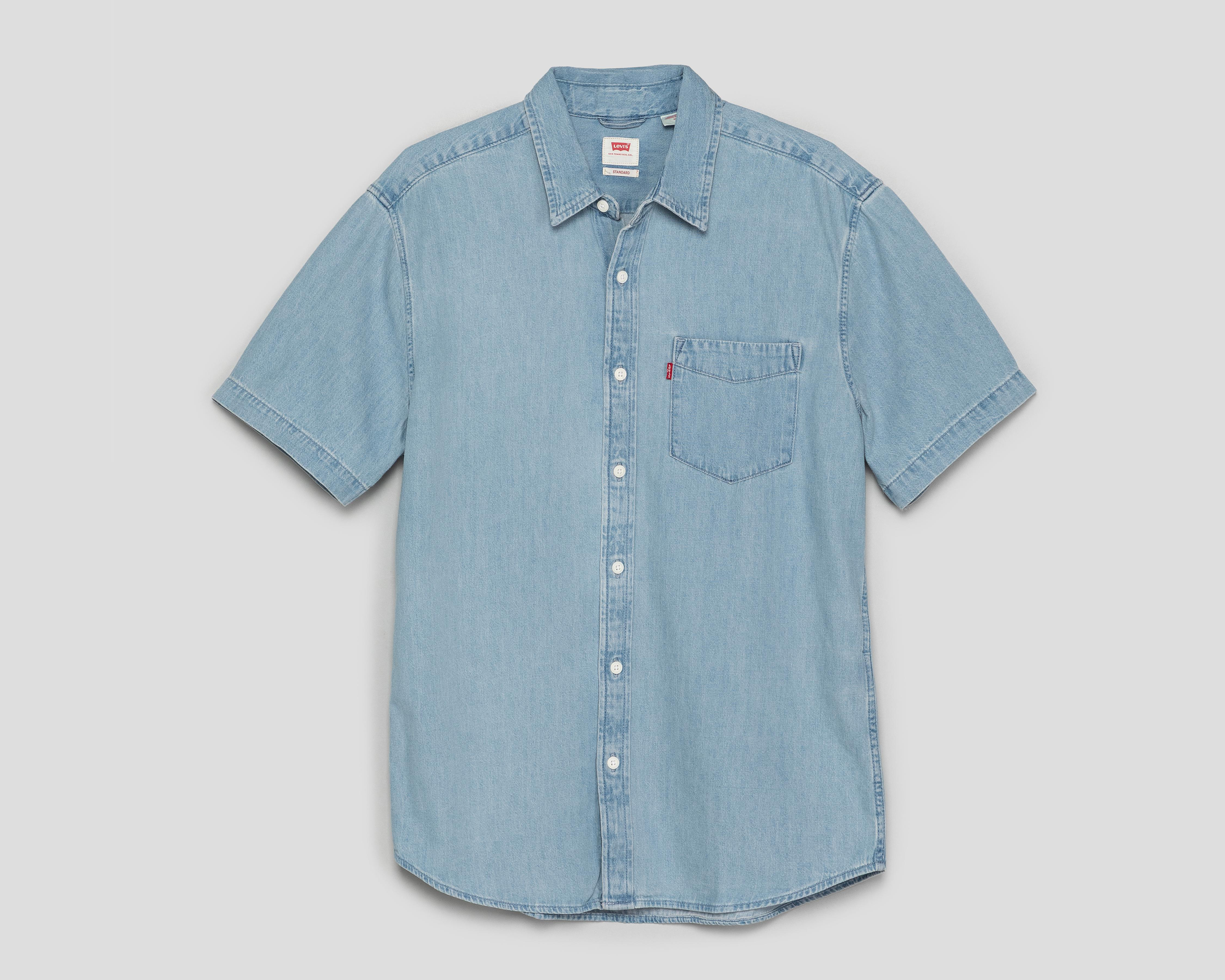 Camisa Casual de Algodón Levi's Standard Fit Lisa para Hombre