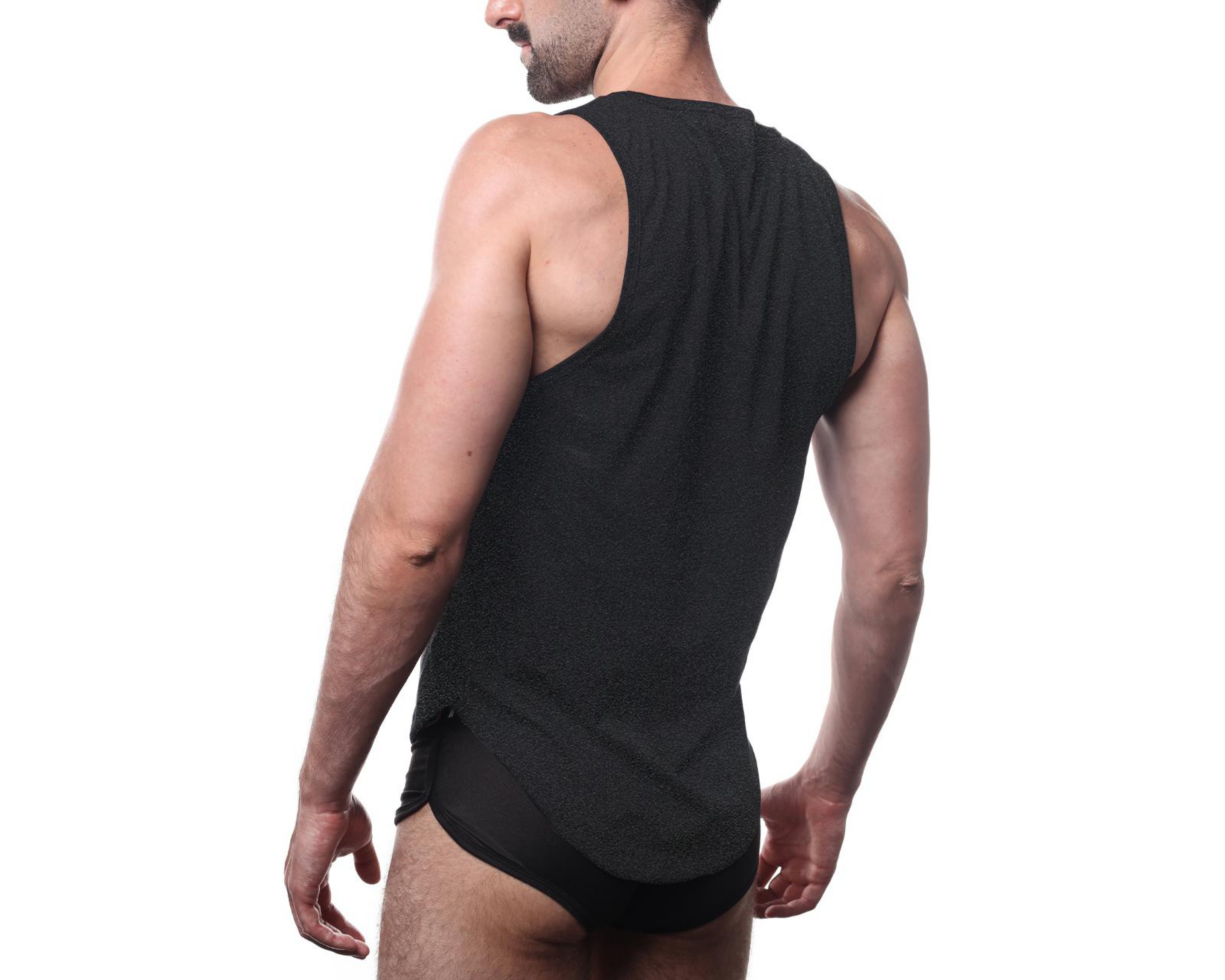 Foto 6 | Camiseta Interior Cuello Redondo Babylon Negra 2 Piezas