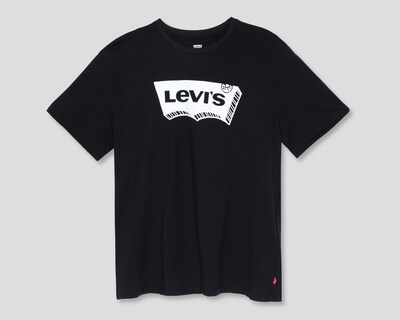 Foto 1 | Playera de Cuello Redondo de Algodón Levi's Negro para Hombre