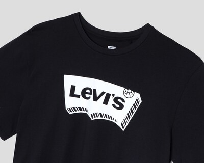 Foto 3 | Playera de Cuello Redondo de Algodón Levi's Negro para Hombre