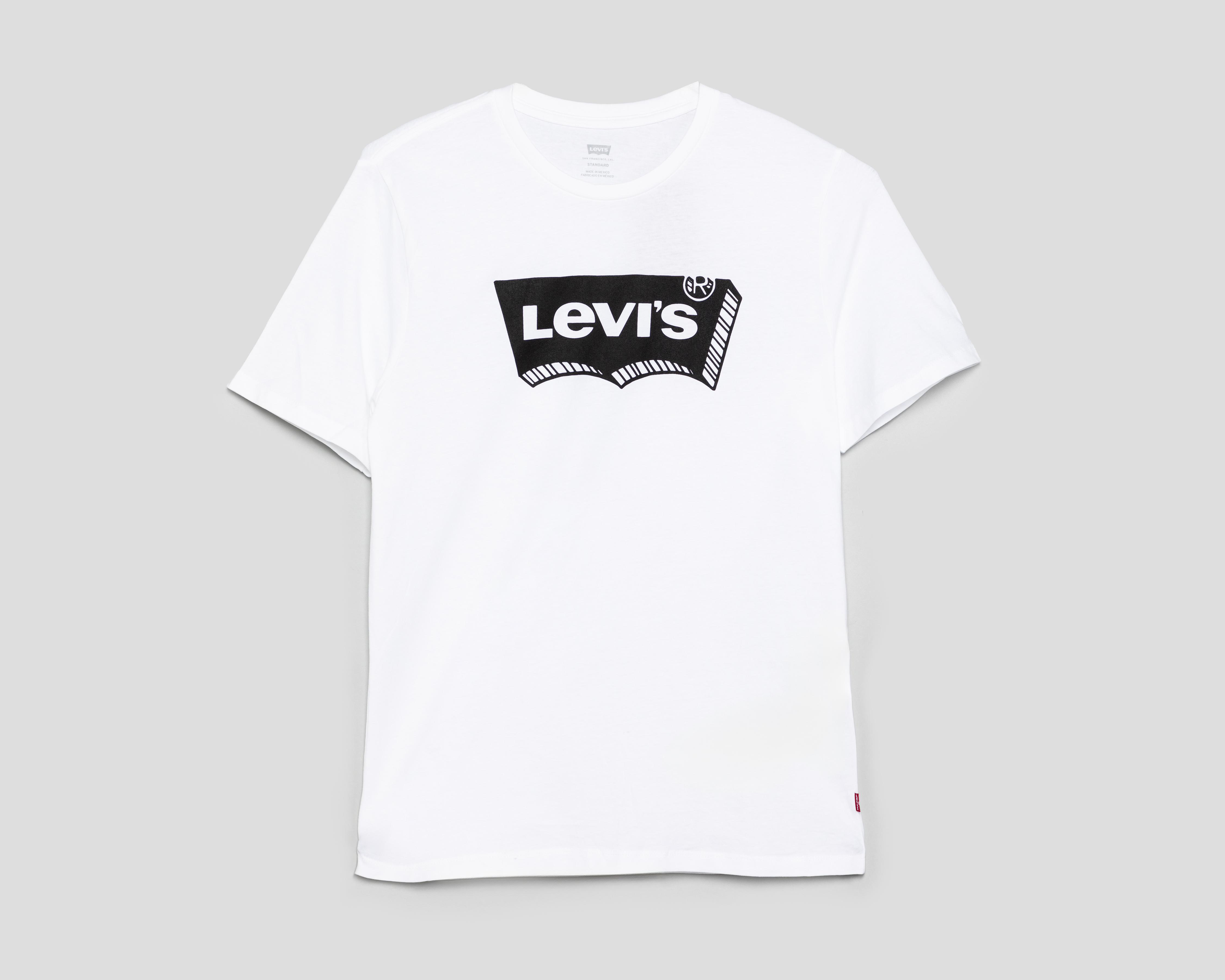 Foto 2 pulgar | Playera Cuello Redondo Levi's Blanca para Hombre