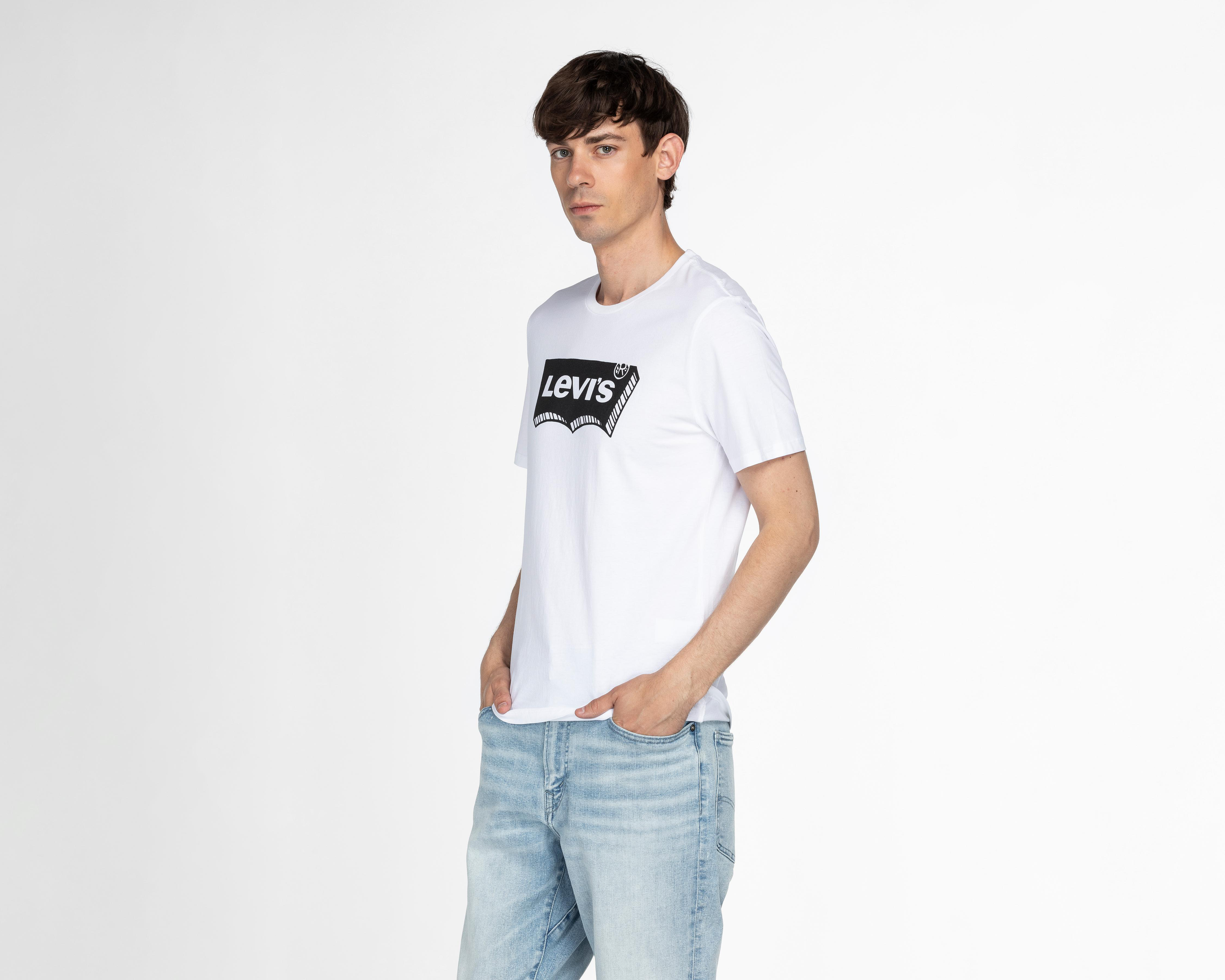 Playera Cuello Redondo Levi's Blanca para Hombre $240