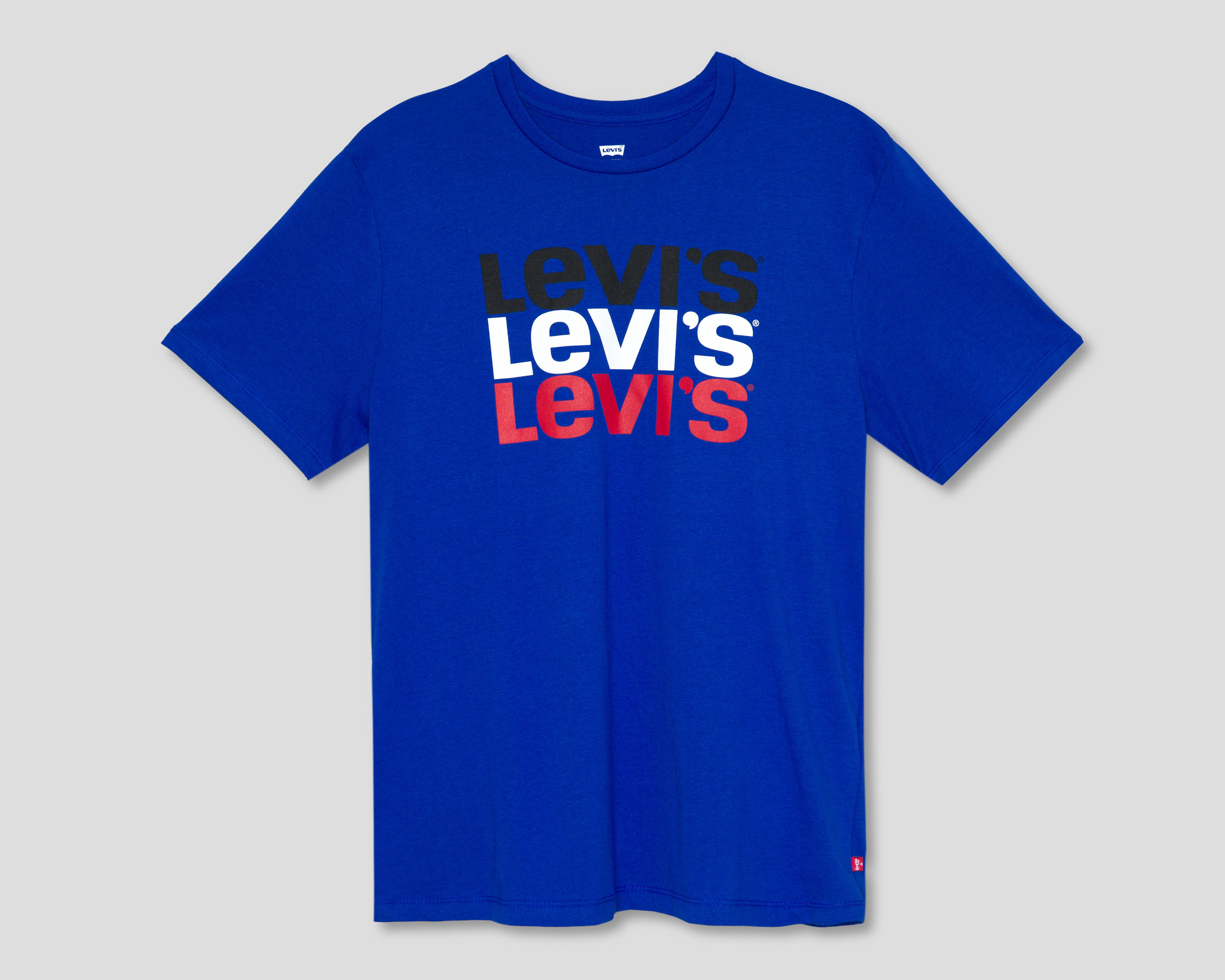 Playera de Cuello Redondo Levi's Azul para Hombre