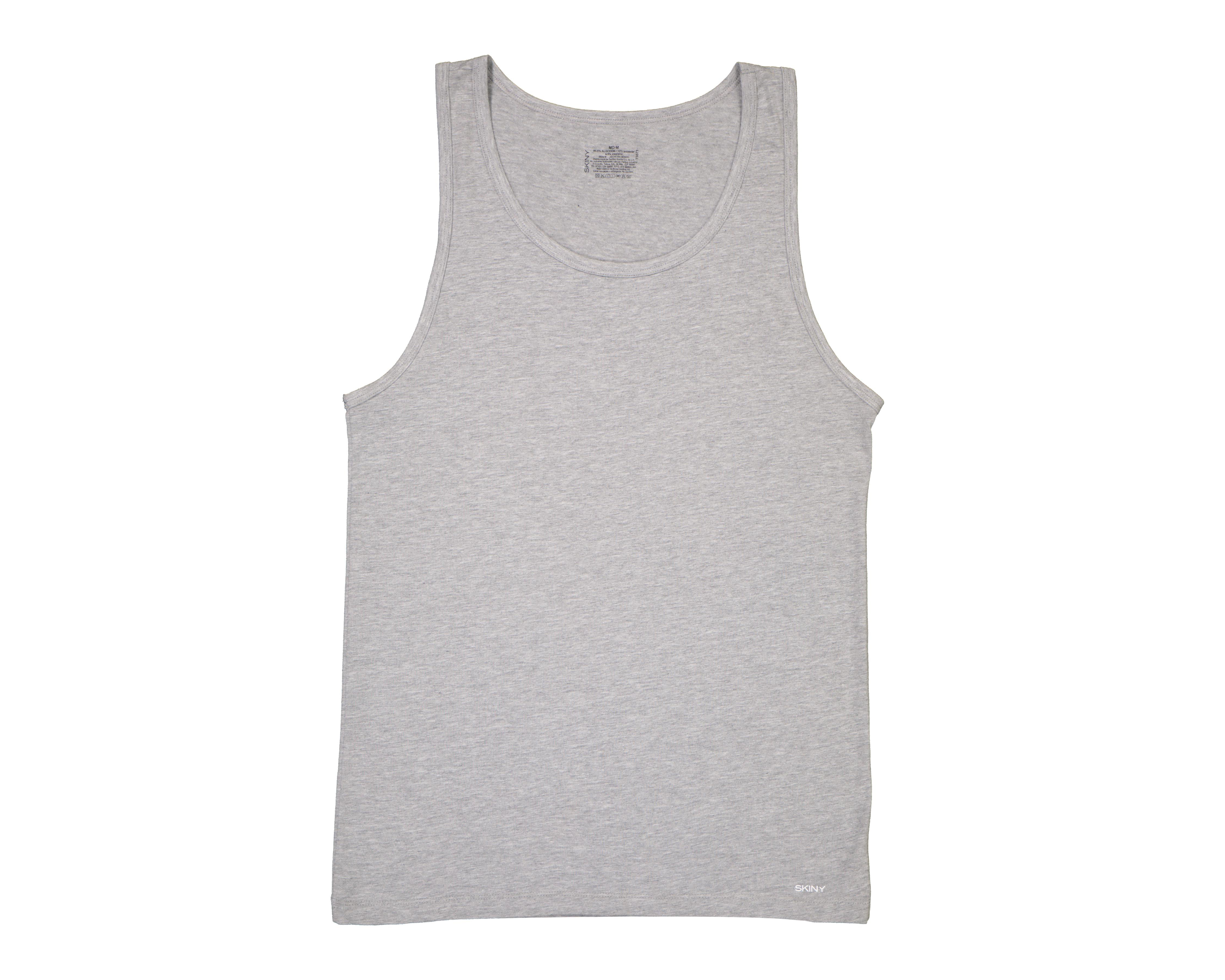 Camiseta Interior Cuello Redondo Skiny Gris