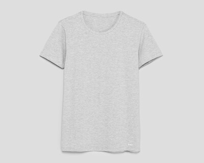 Foto 1 | Playera Interior Cuello Redondo Skiny Gris