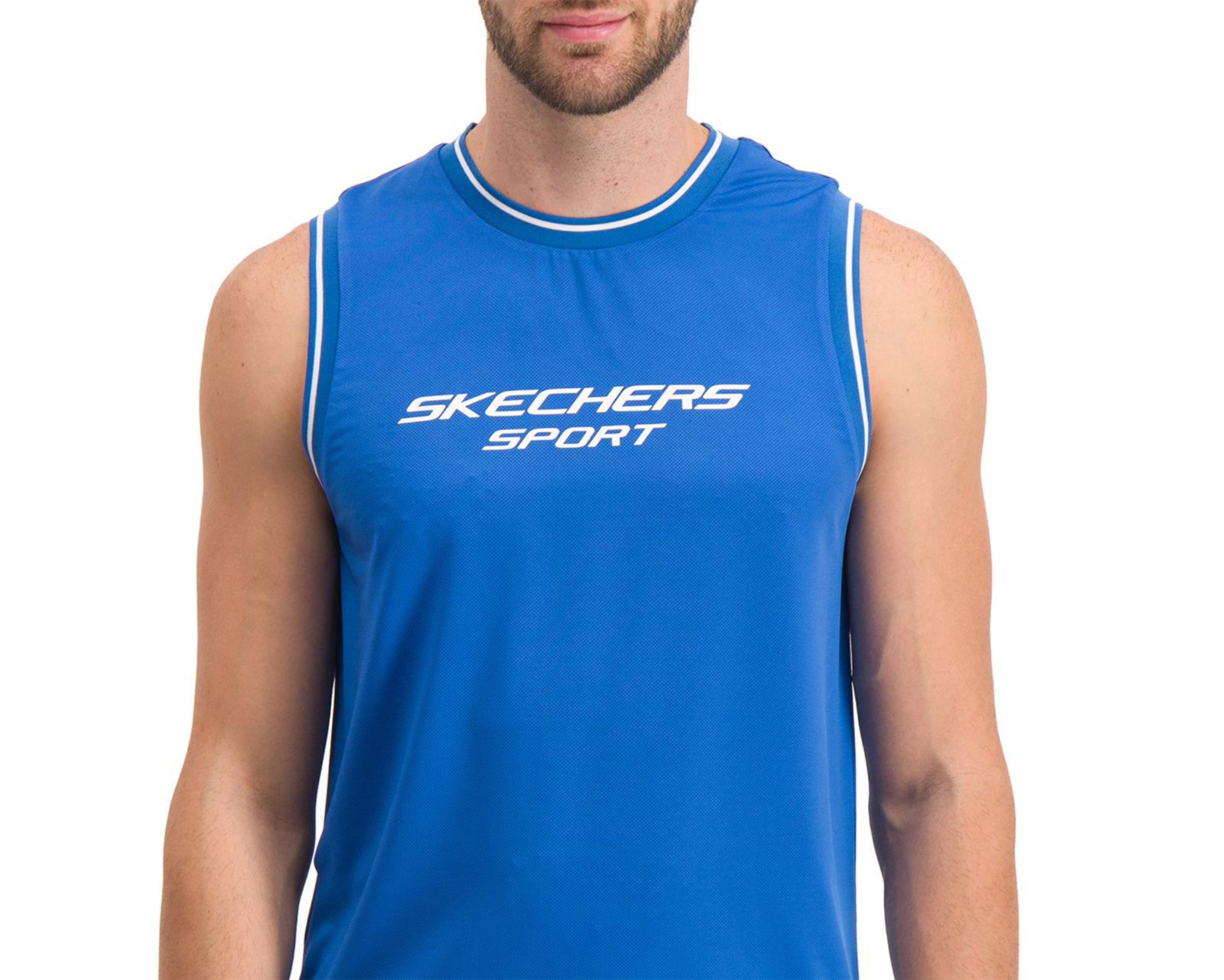 Foto 4 pulgar | Playera Skechers de Entrenamiento para Hombre