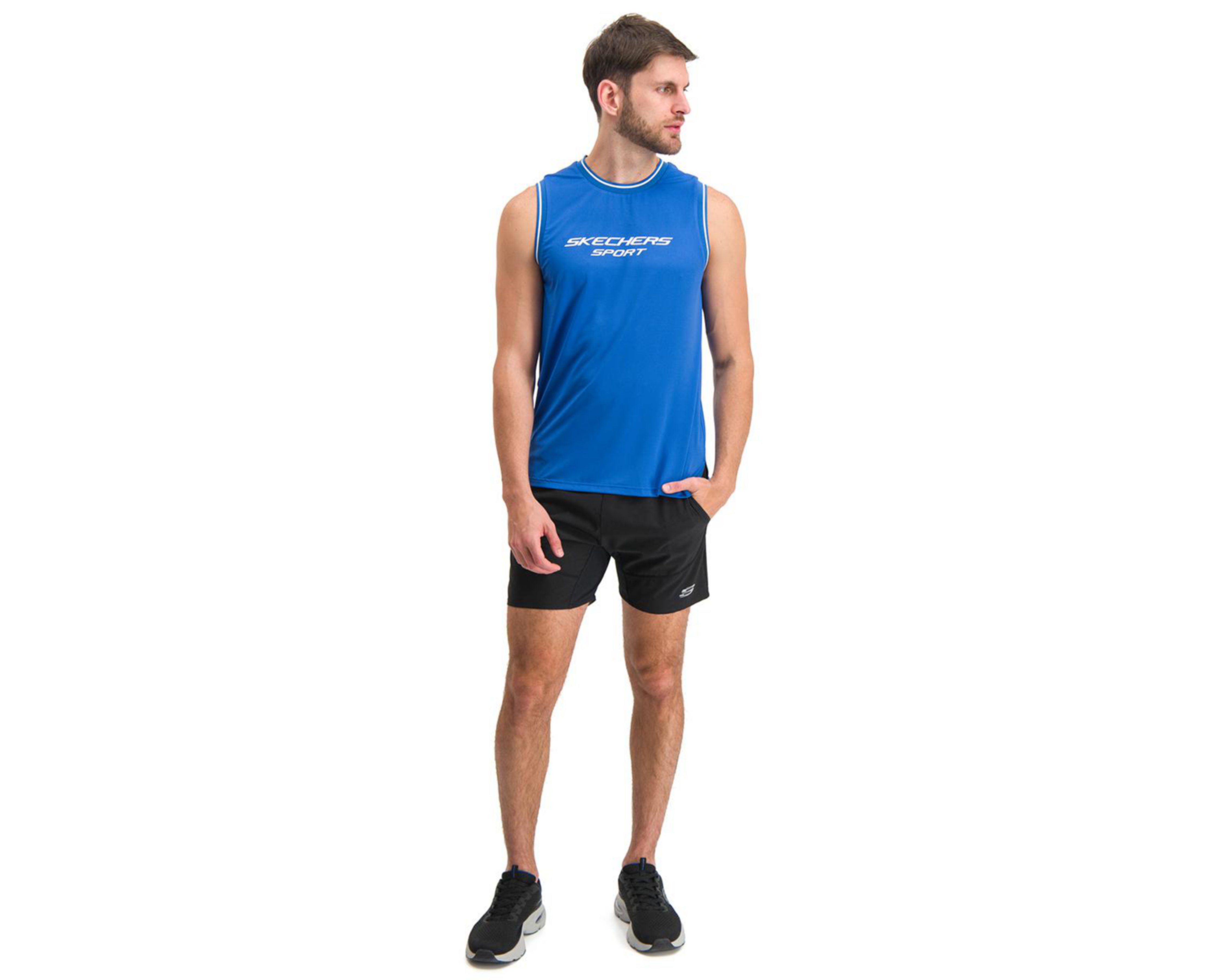 Foto 5 pulgar | Playera Skechers de Entrenamiento para Hombre