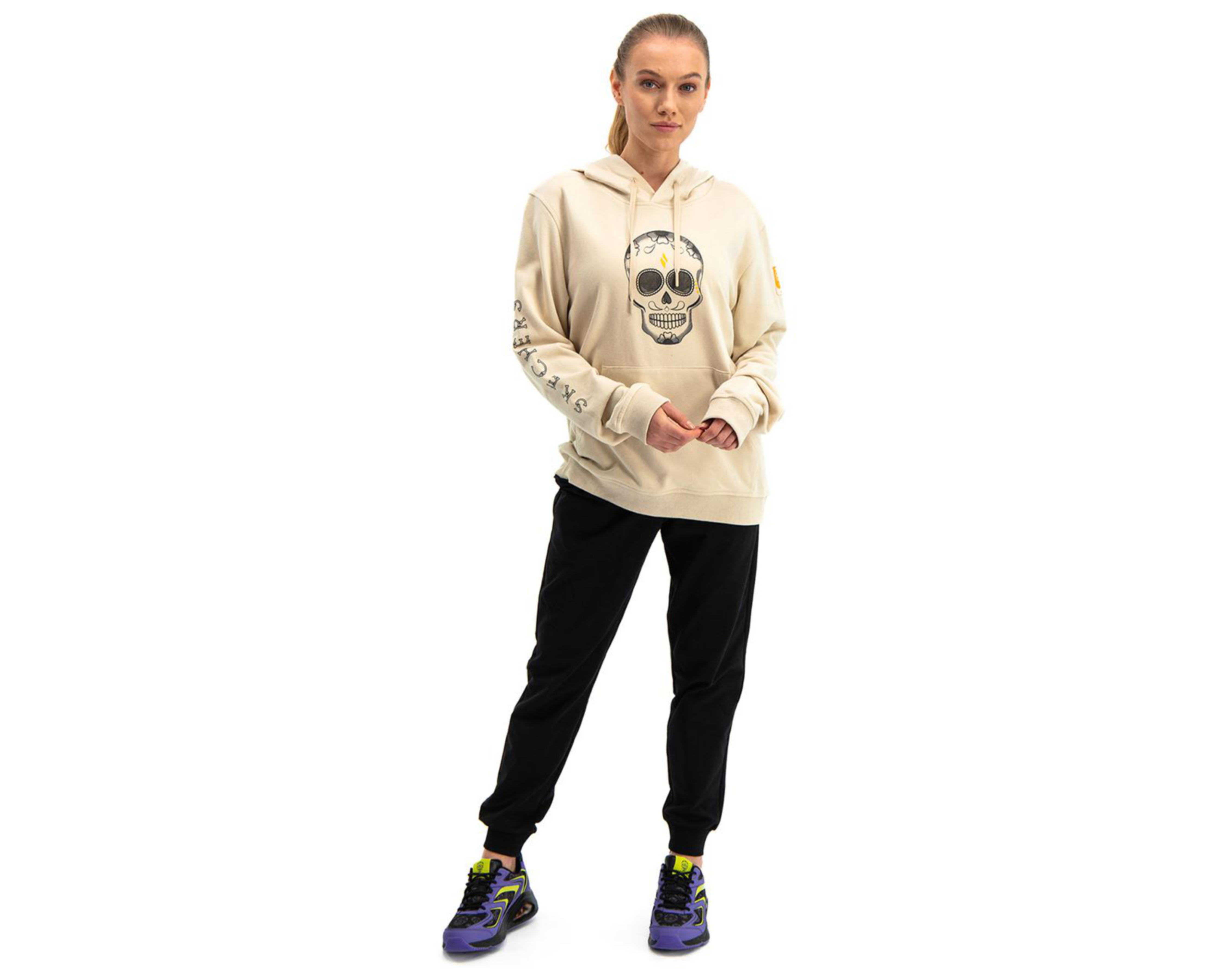 Foto 8 | Sudadera Skechers con Capucha