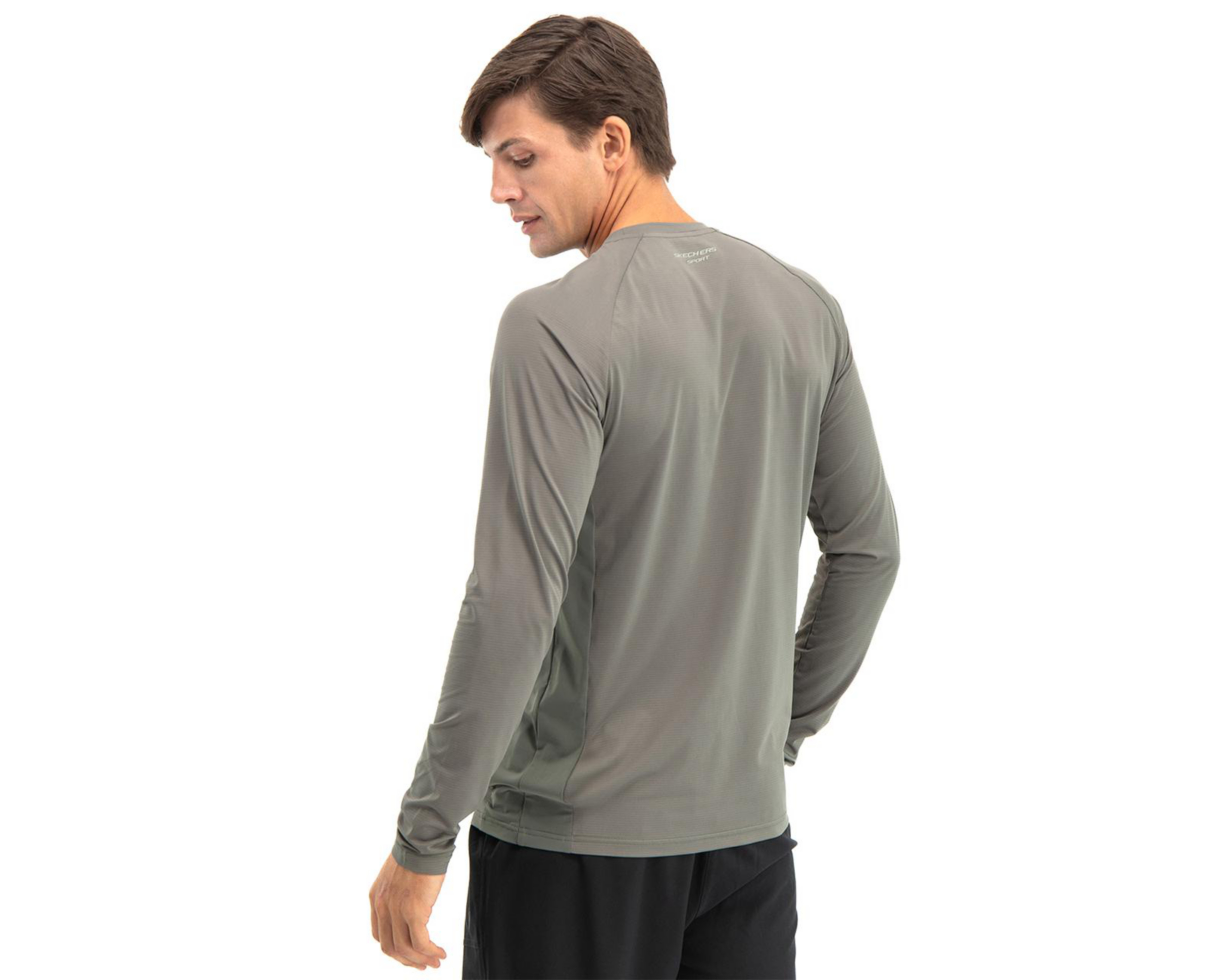 Foto 2 | Playera Skechers Dry-Fast de Entrenamiento para Hombre