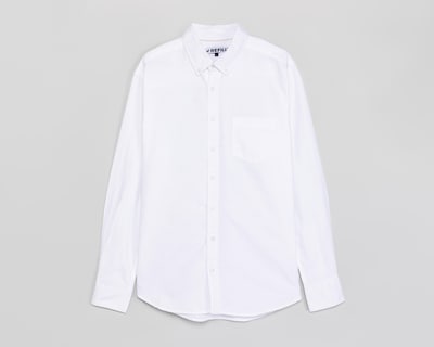 Foto 1 | Camisa Casual de Algodón Refill Regular Blanca para Hombre