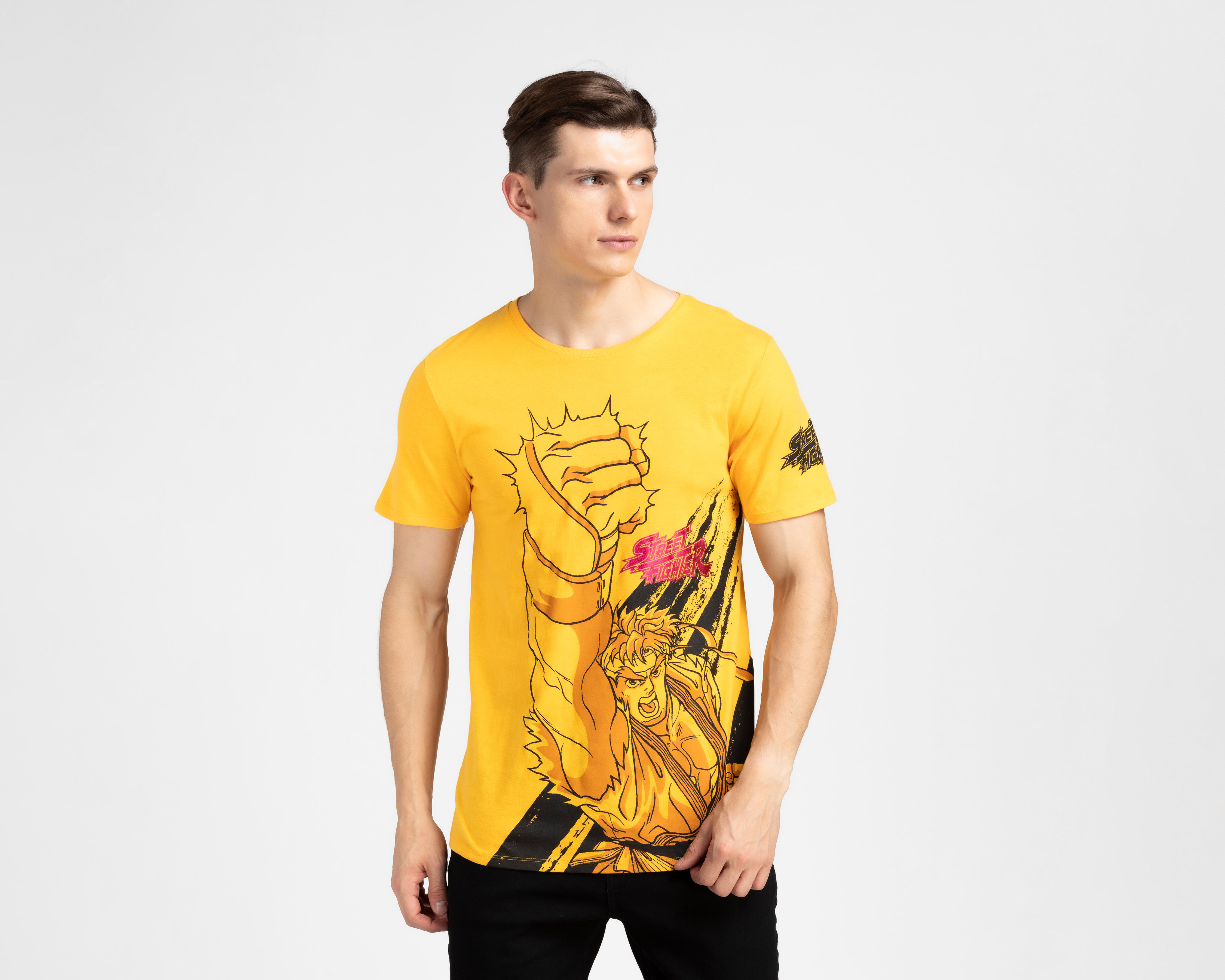Foto 2 pulgar | Playera Street Fighter Cuello Redondo