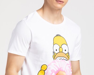 Foto 3 | Playera The Simpsons Cuello Redondo