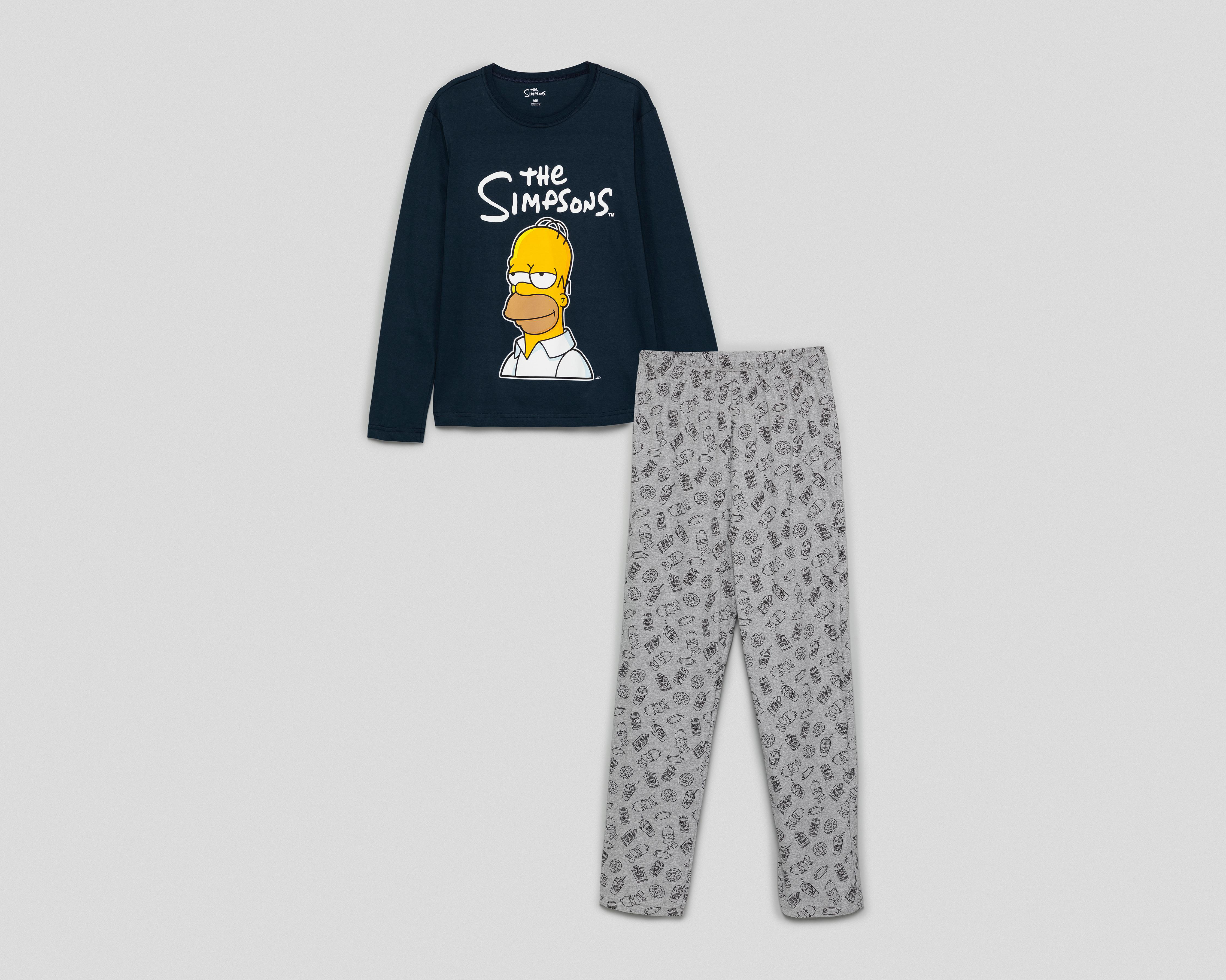 Foto 2 pulgar | Pijama Disney The Simpson para Hombre 2 Piezas