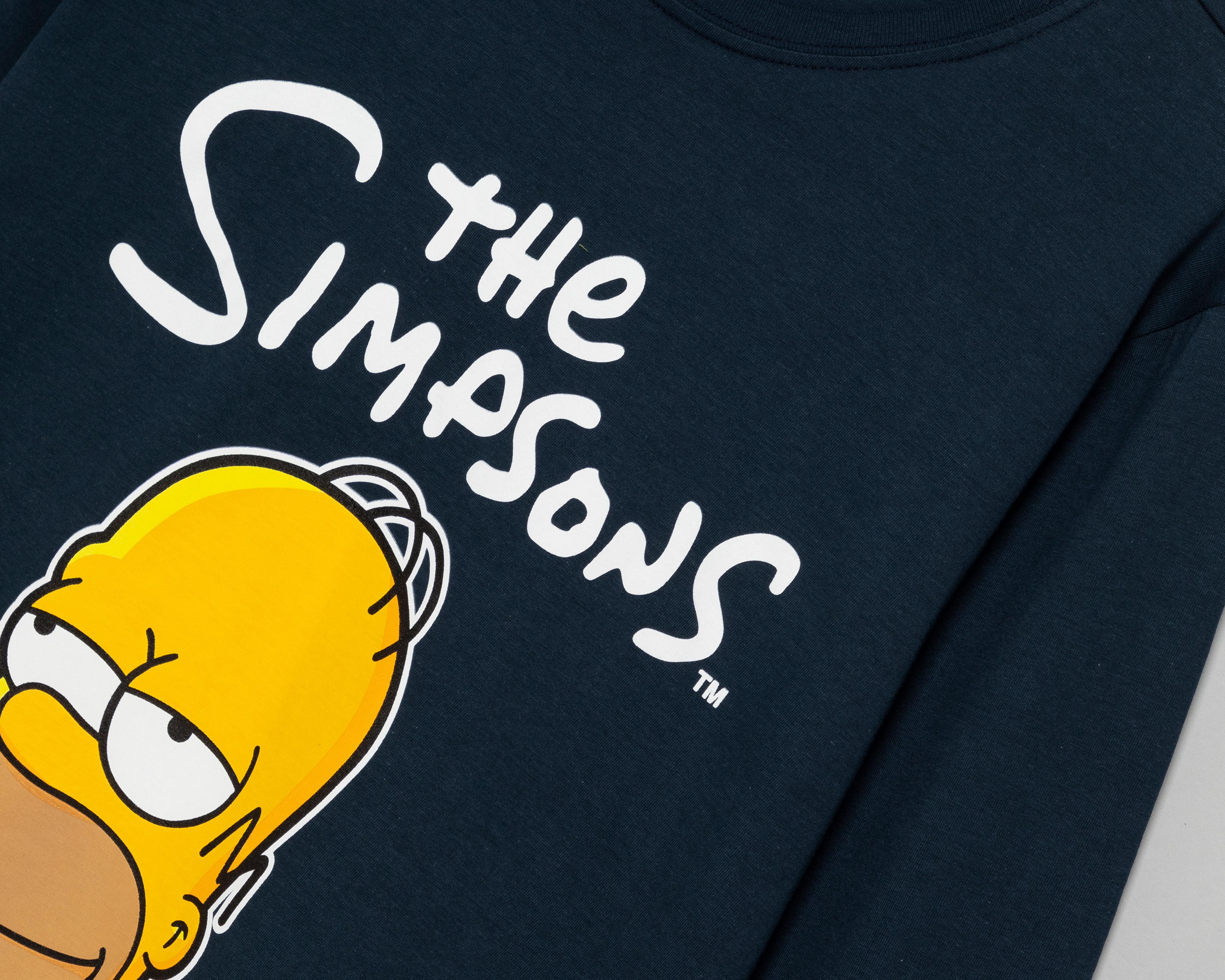 Foto 4 pulgar | Pijama Disney The Simpson para Hombre 2 Piezas