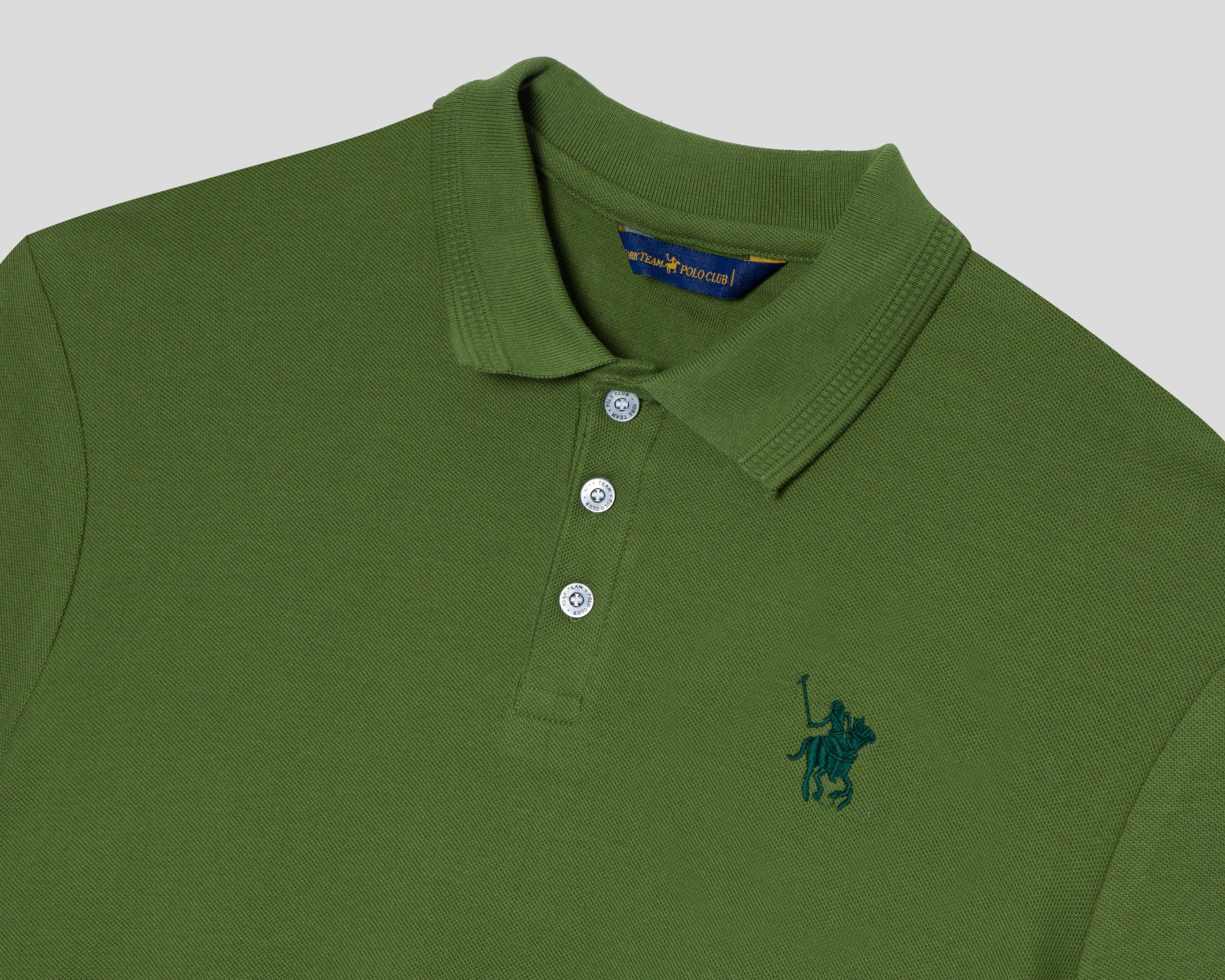 Foto 4 pulgar | Playera Polo York Team Polo Club Verde para Hombre
