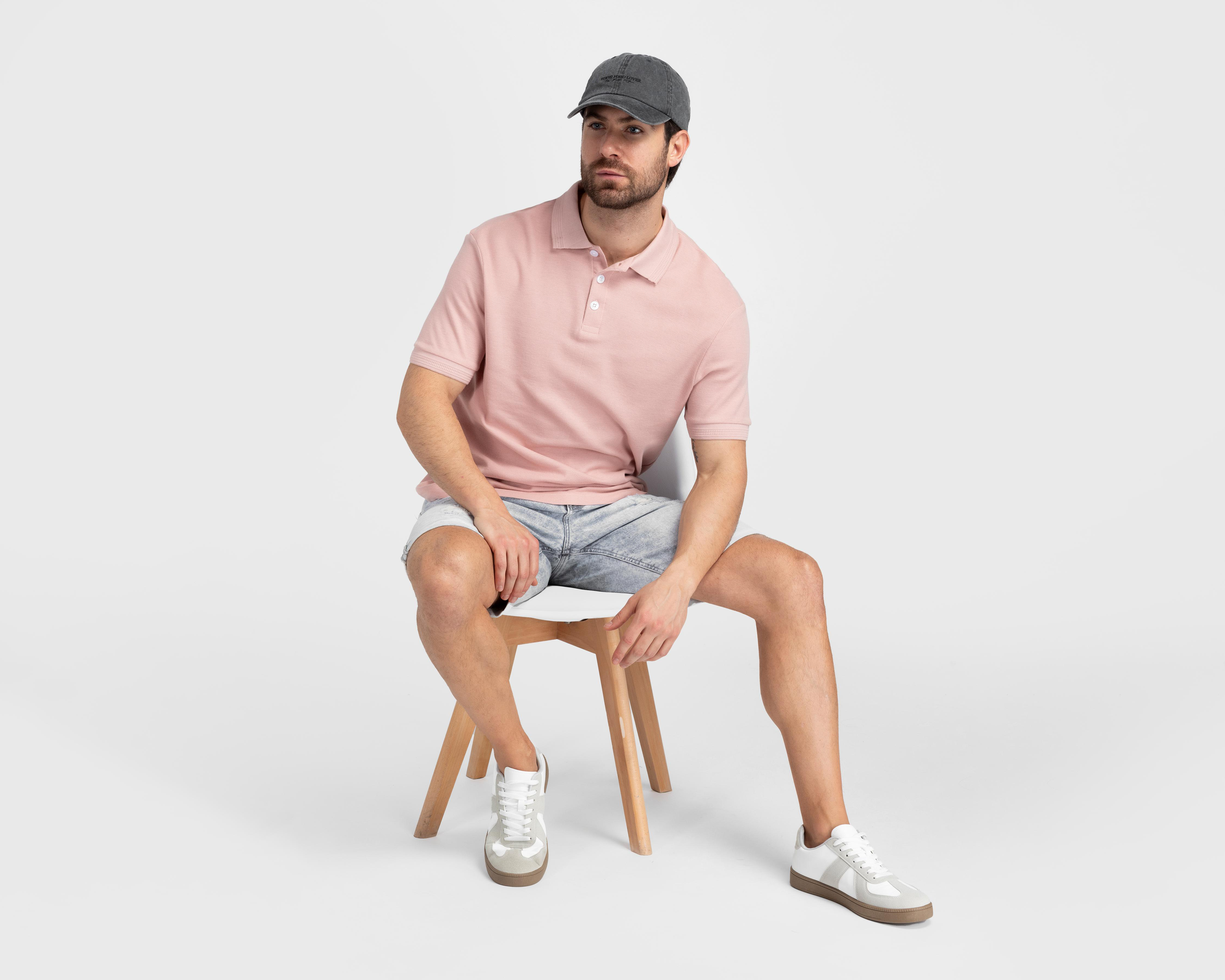Playera Polo Refill Rosa para Hombre $249